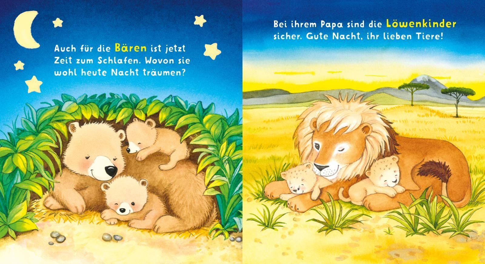 Beispielinhalt (Bild) Baby Pixi (unkaputtbar) 165: Baby Pixi Stoff: Gute Nacht, ihr lieben Tiere!