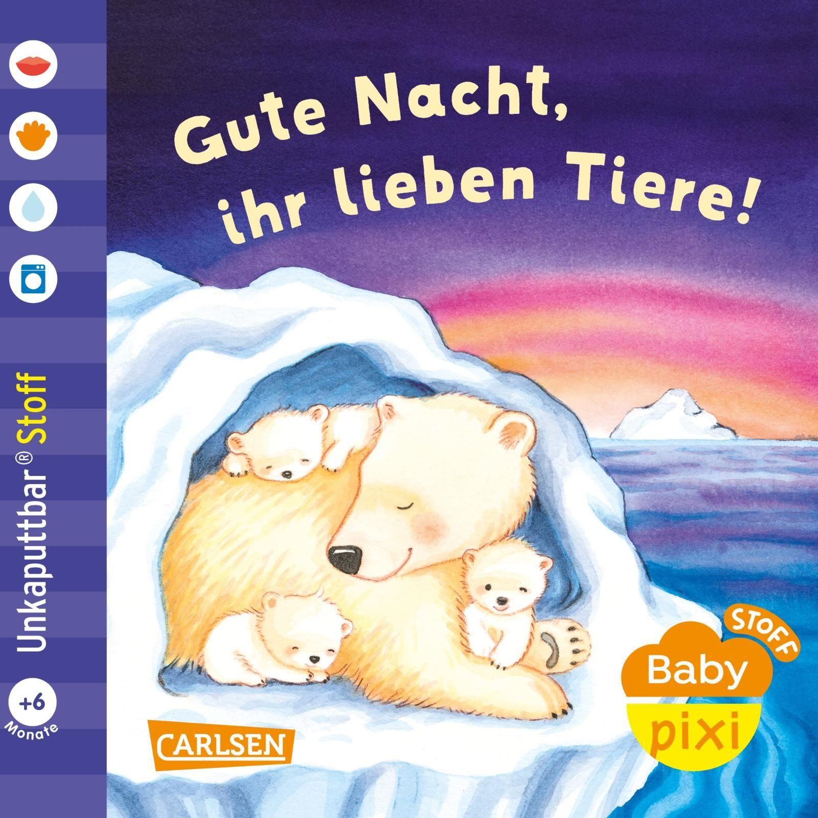 Vorderes Coverbild Baby Pixi (unkaputtbar) 165: Baby Pixi Stoff: Gute Nacht, ihr lieben Tiere!