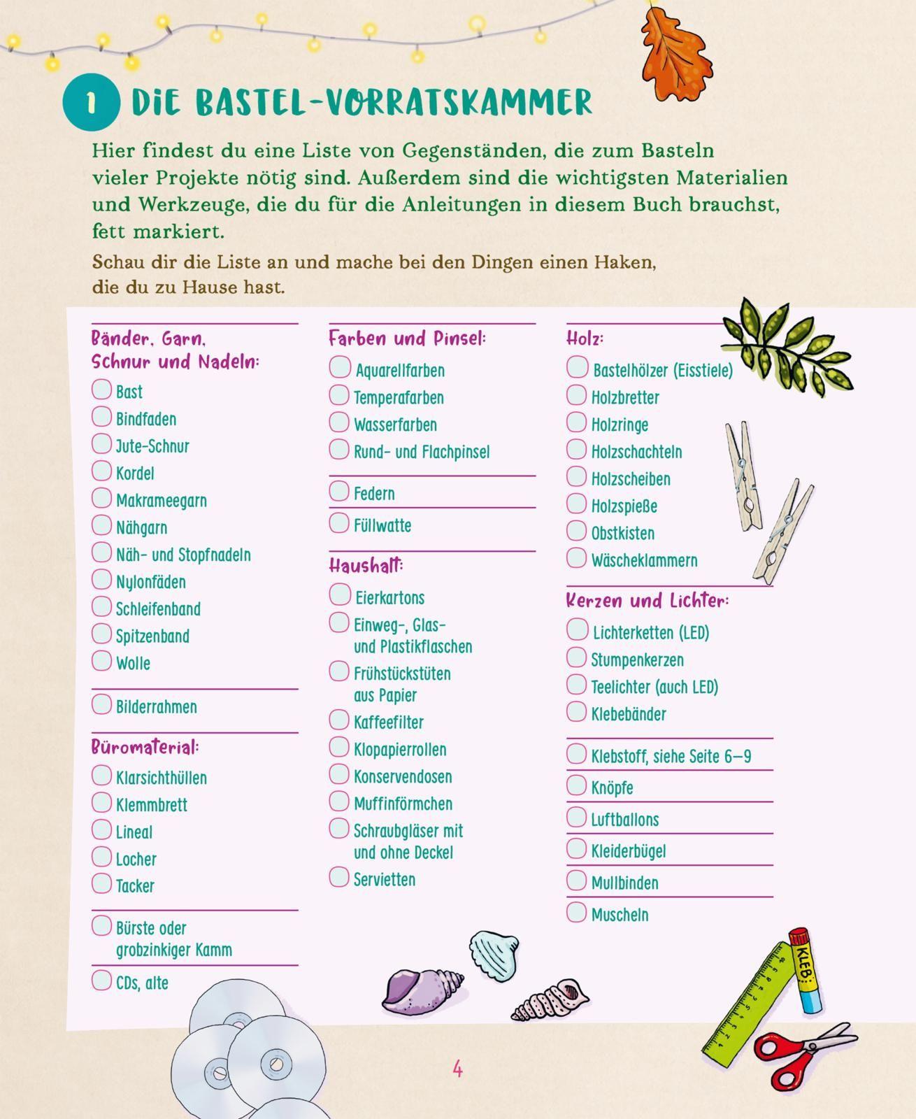 Beispielinhalt (Bild) #buch4you: Dein Mädchenbuch: Kreativ durch's ganze Jahr