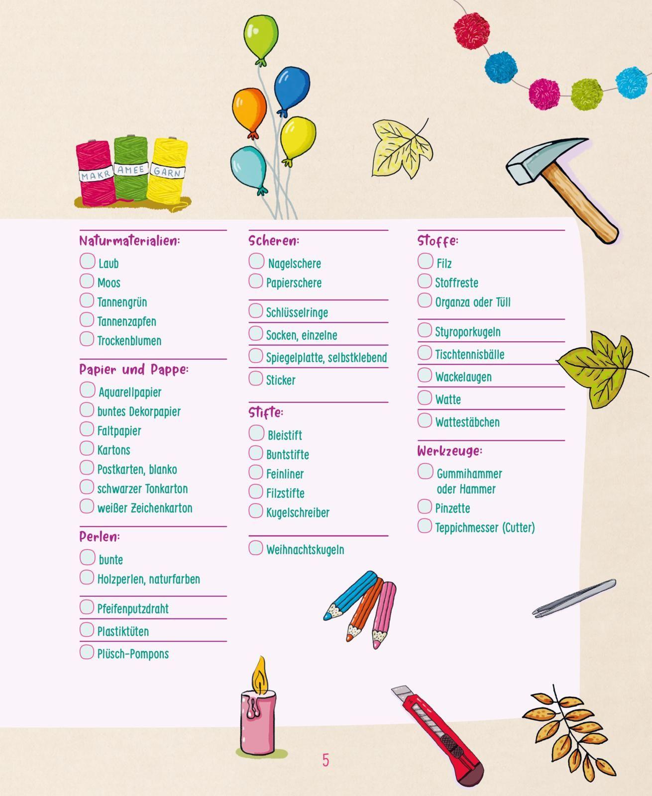 Beispielinhalt (Bild) #buch4you: Dein Mädchenbuch: Kreativ durch's ganze Jahr