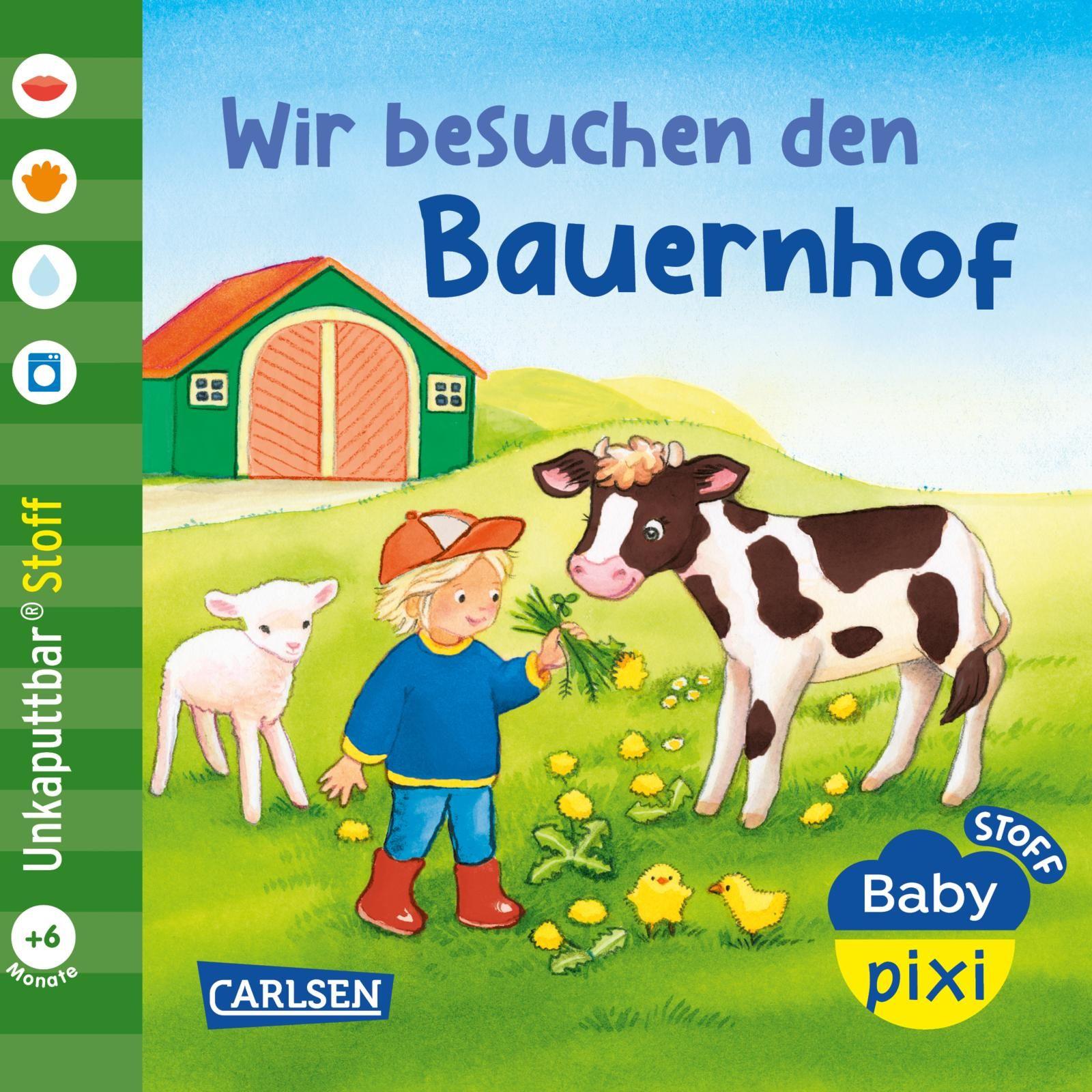 Vorderes Coverbild Baby Pixi (unkaputtbar) 167: Baby Pixi Stoff: Wir besuchen den Bauernhof