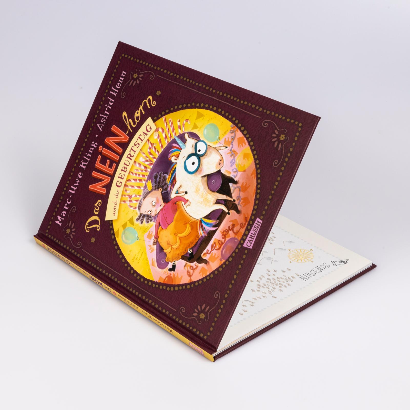 Beispielinhalt (Bild) Das NEINhorn und der Geburtstag