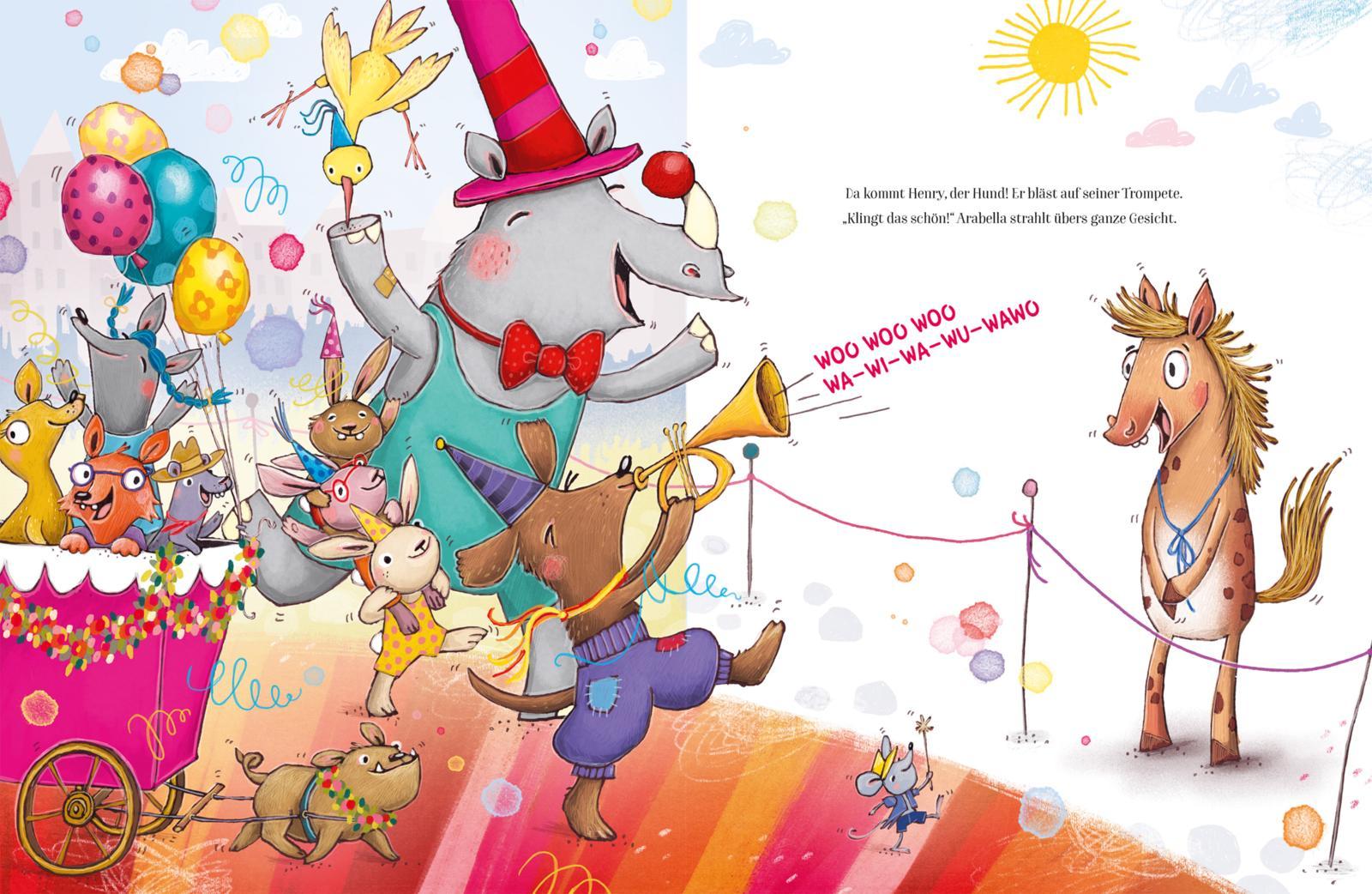 Beispielinhalt (Bild) Arabella will Trompete spielen