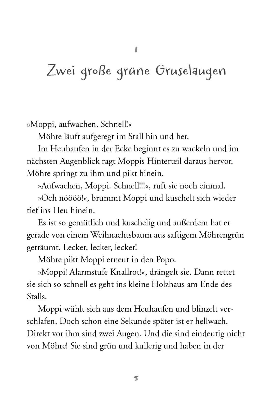 Beispielinhalt (Bild) Moppi und Möhre - Weihnachten im Meerschweinchenhotel