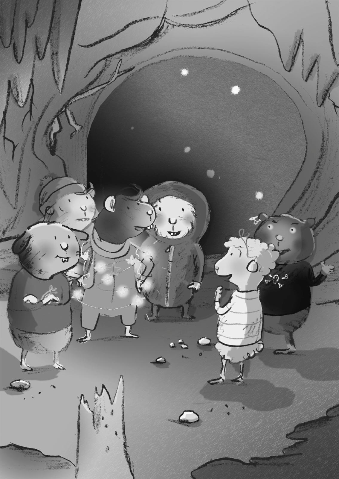 Beispielinhalt (Bild) Moppi und Möhre - Weihnachten im Meerschweinchenhotel