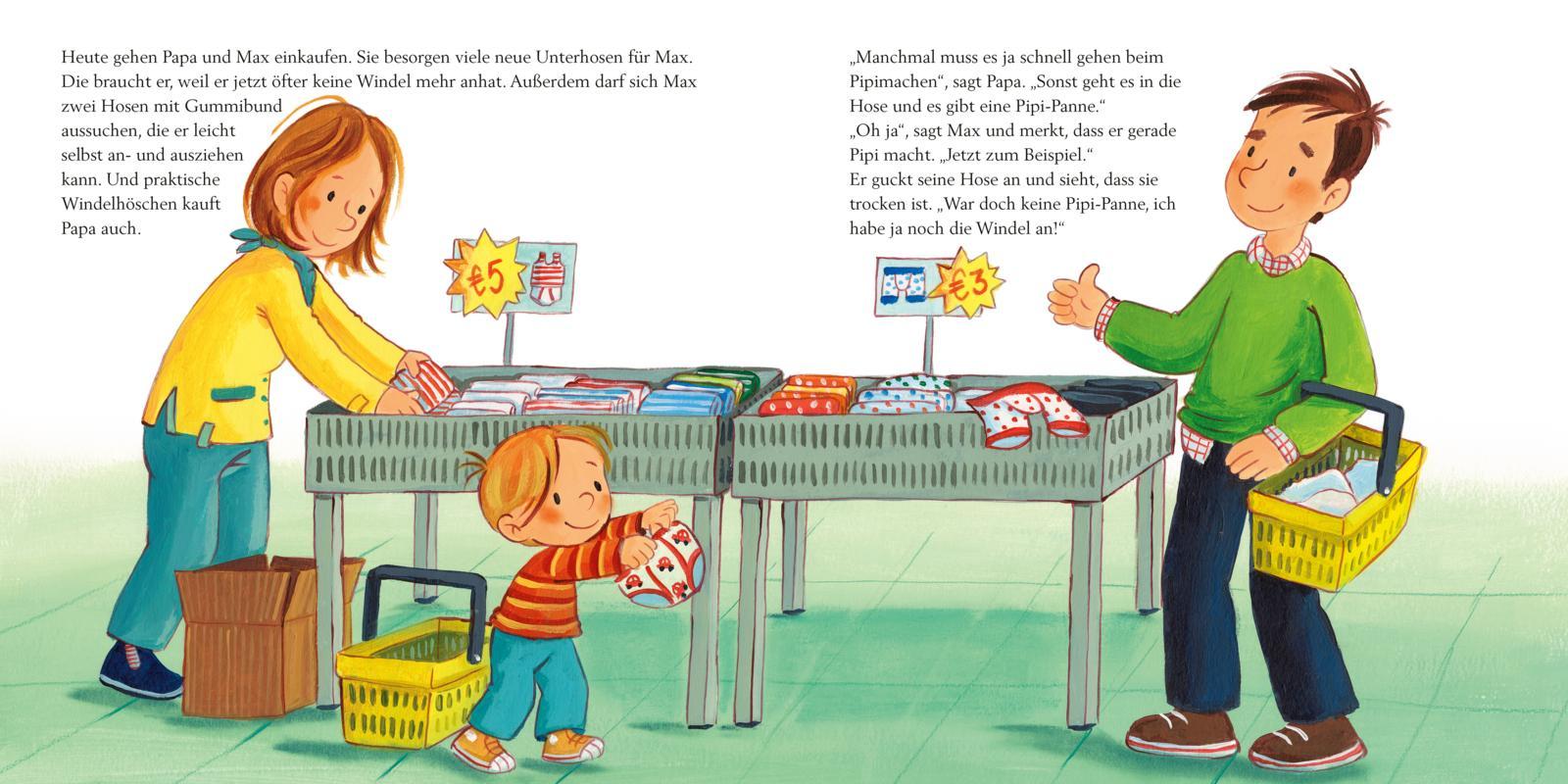 Beispielinhalt (Bild) LESEMAUS 61: Max geht aufs Klo