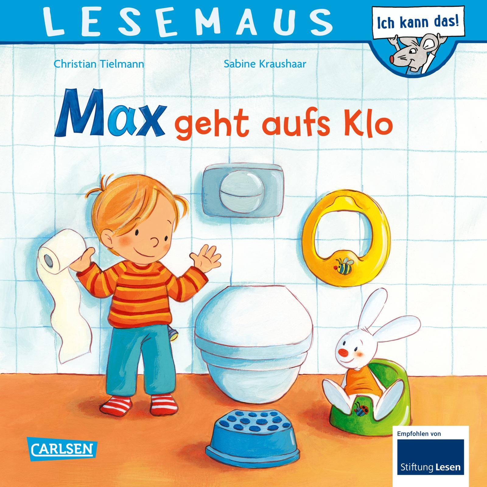 Vorderes Coverbild LESEMAUS 61: Max geht aufs Klo