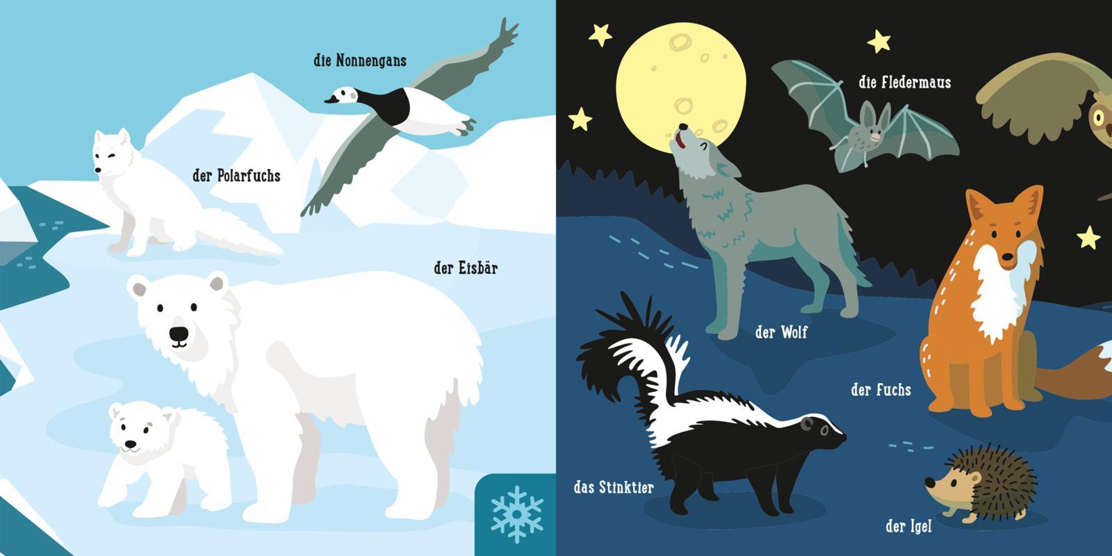 Beispielinhalt (Bild) Baby Pixi (unkaputtbar) 154: Mein Baby-Pixi-Buggybuch: Tolle Tiere