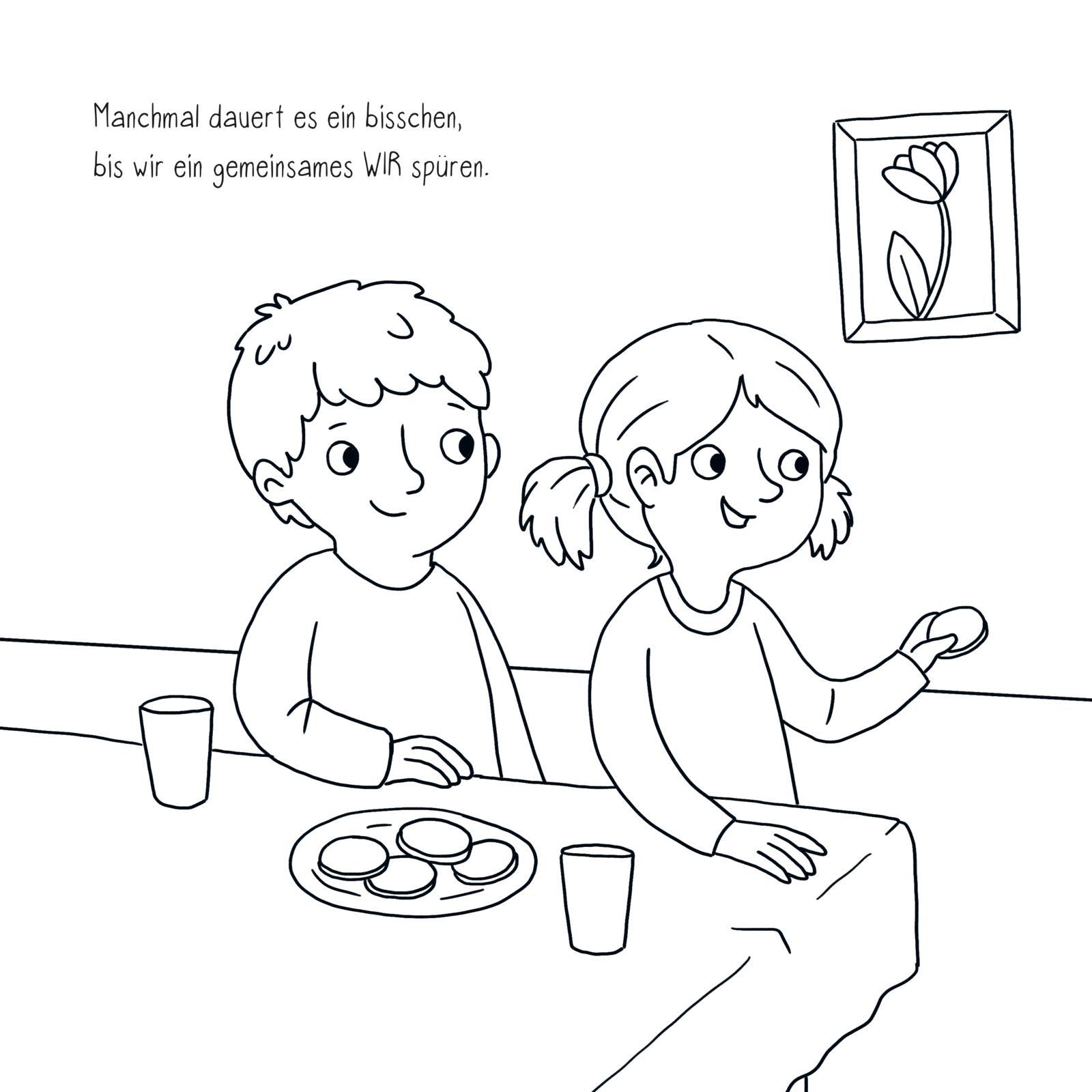 Beispielinhalt (Bild) Das kleine WIR: Mein großes Malbuch