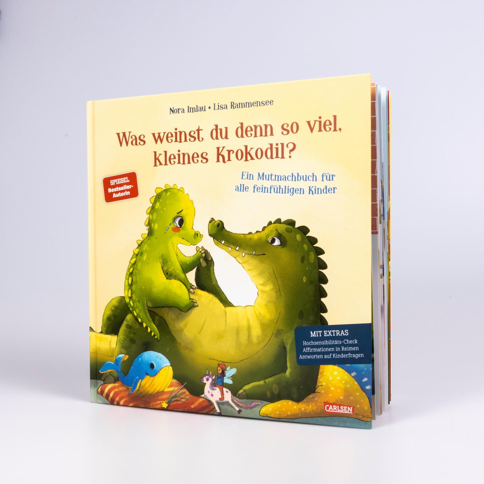 Beispielinhalt (Bild) Was weinst du denn so viel, kleines Krokodil?
