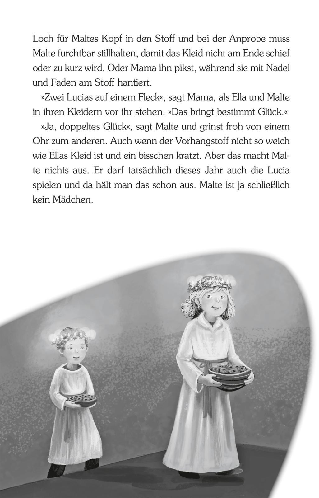 Beispielinhalt (Bild) Advent im Holunderweg - 24 neue Geschichten bis zum Weihnachtsfest