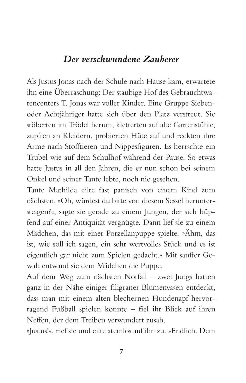 Beispielinhalt (Bild) Die drei ???: Das Kabinett des Zauberers