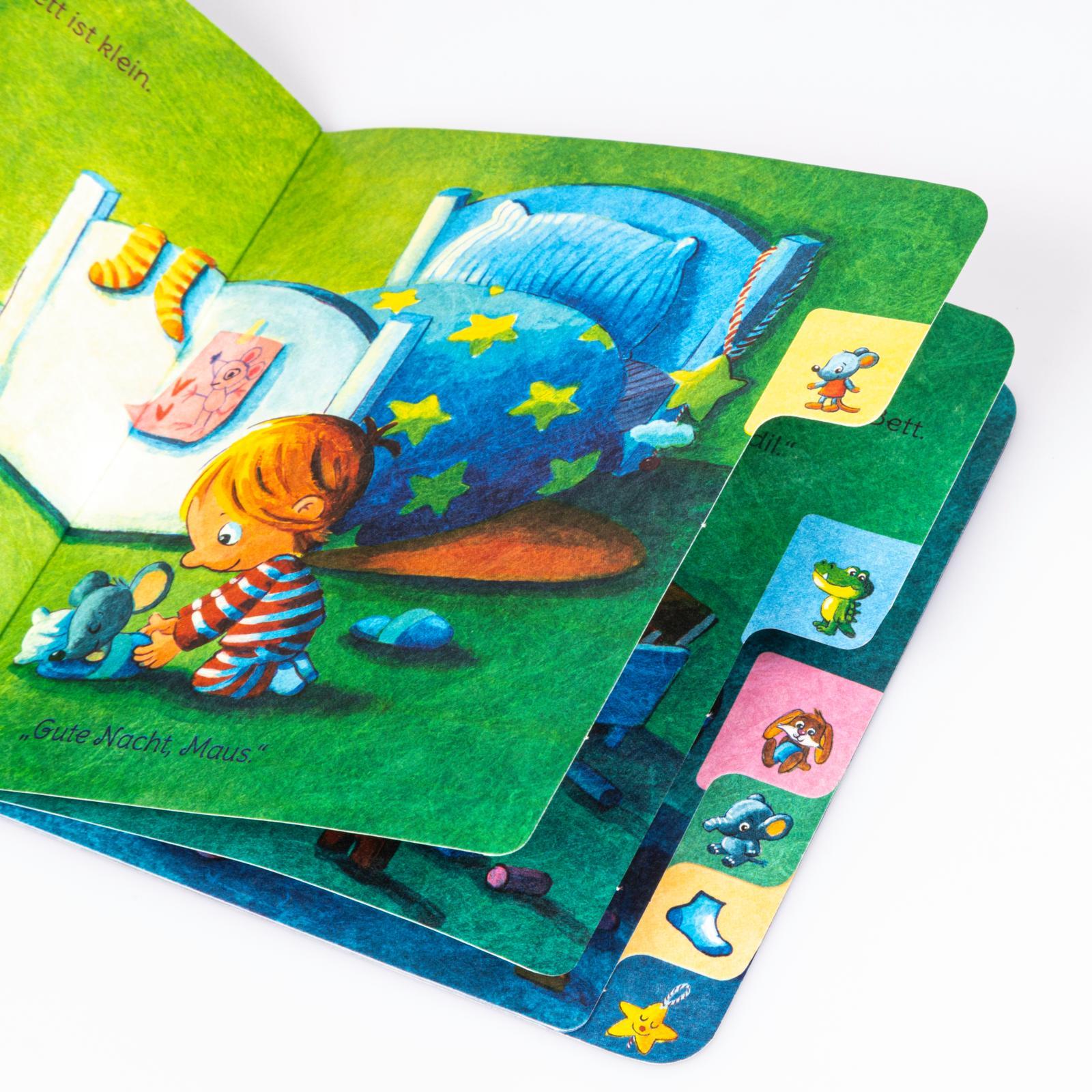 Beispielinhalt (Bild) Baby Pixi (unkaputtbar) 73: Gute Nacht, ihr lieben Kuscheltiere!