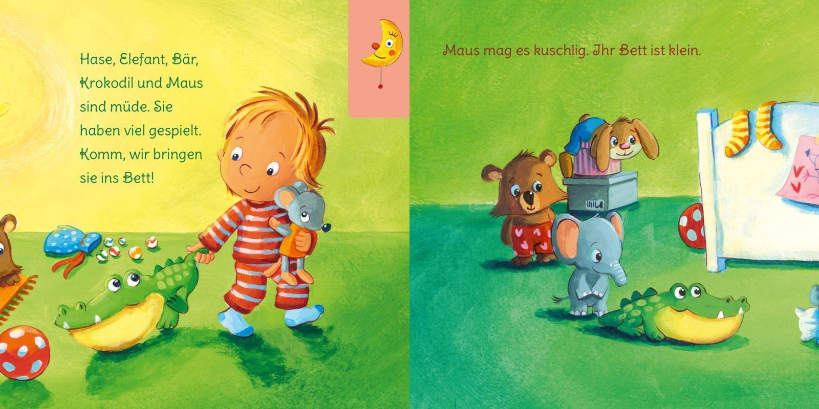 Beispielinhalt (Bild) Baby Pixi (unkaputtbar) 73: Gute Nacht, ihr lieben Kuscheltiere!