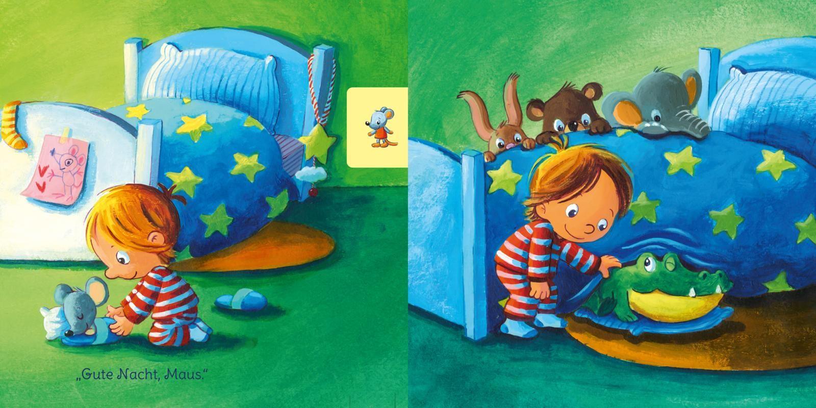 Beispielinhalt (Bild) Baby Pixi (unkaputtbar) 73: Gute Nacht, ihr lieben Kuscheltiere!