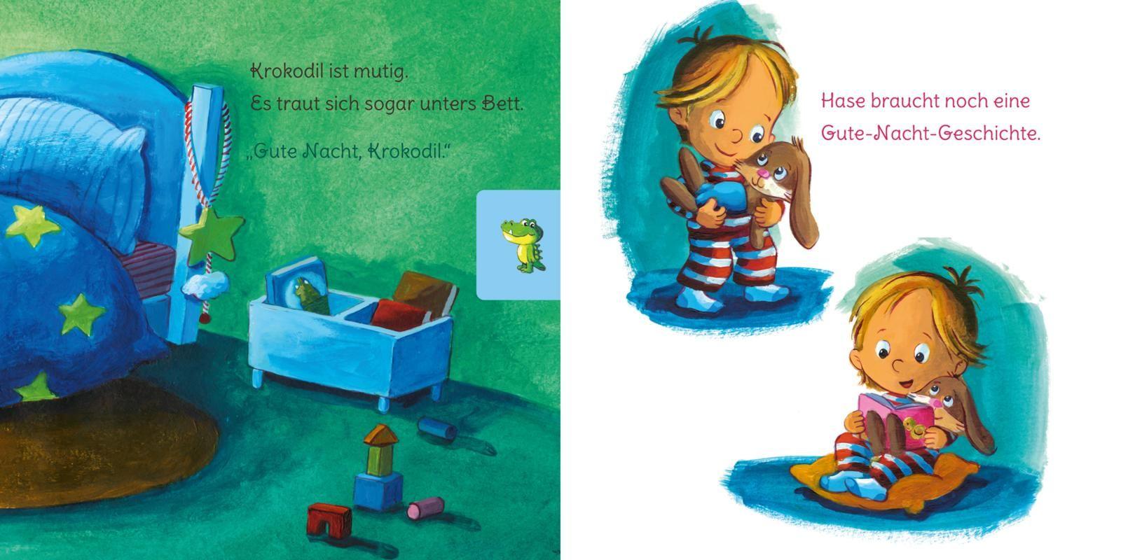 Beispielinhalt (Bild) Baby Pixi (unkaputtbar) 73: Gute Nacht, ihr lieben Kuscheltiere!