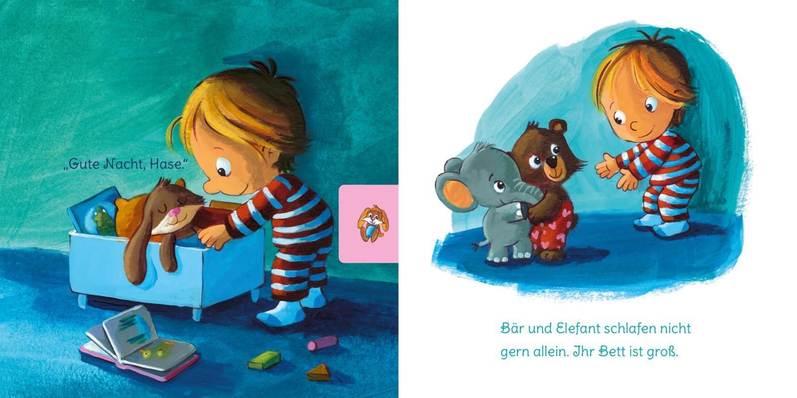 Beispielinhalt (Bild) Baby Pixi (unkaputtbar) 73: Gute Nacht, ihr lieben Kuscheltiere!