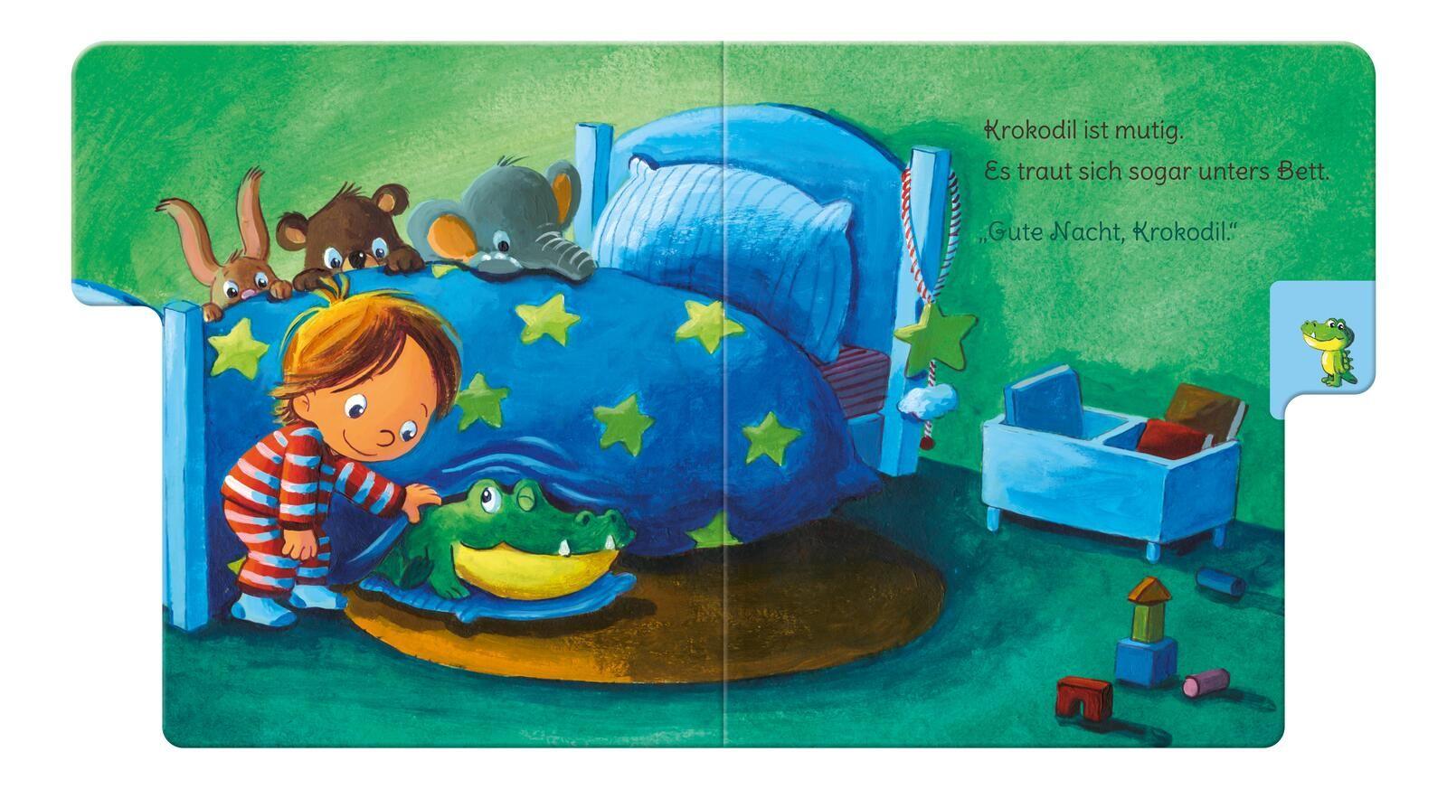 Beispielinhalt (Bild) Baby Pixi (unkaputtbar) 73: Gute Nacht, ihr lieben Kuscheltiere!