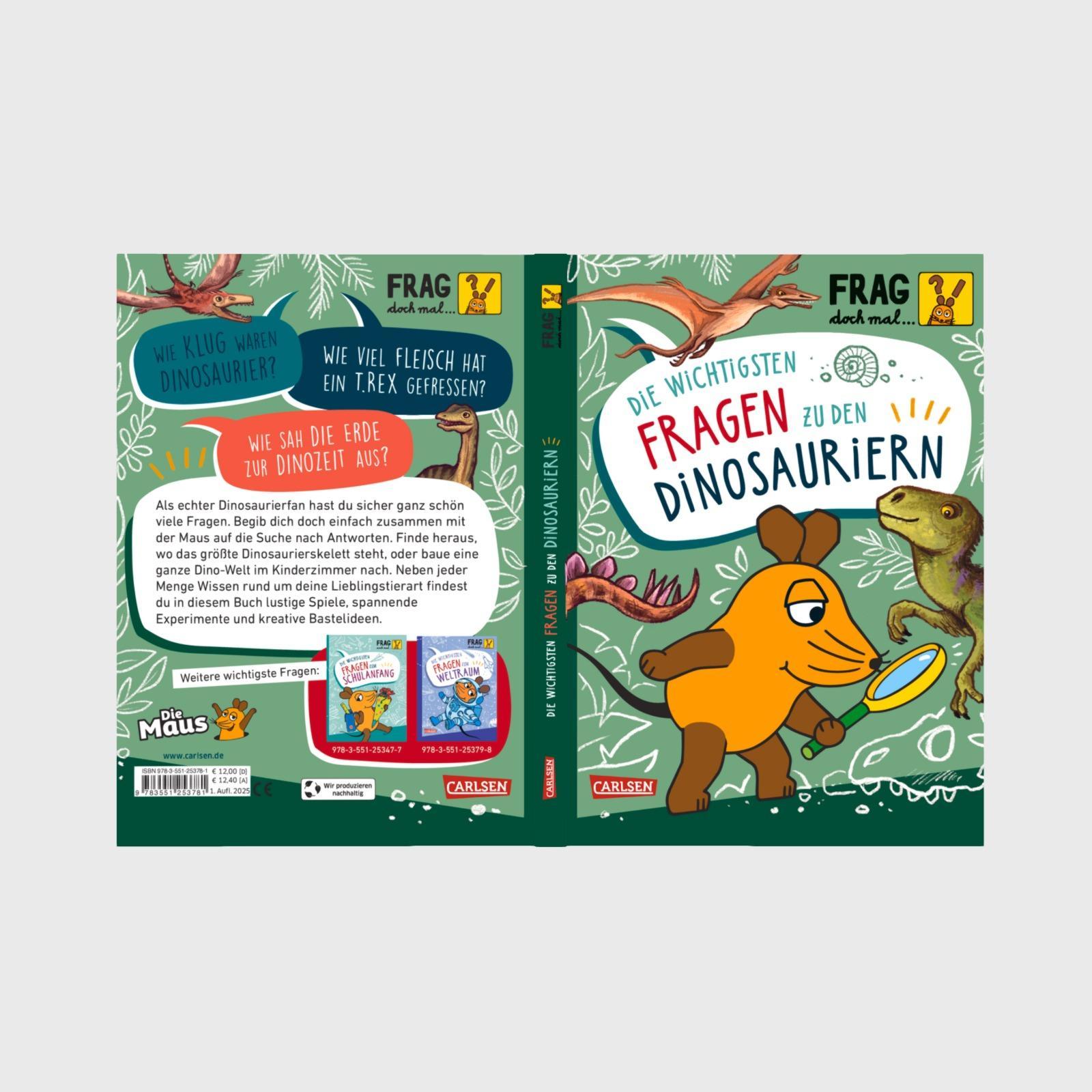 Beispielinhalt (Bild) Frag doch mal ... die Maus: Die wichtigsten Fragen zu Dinosauriern