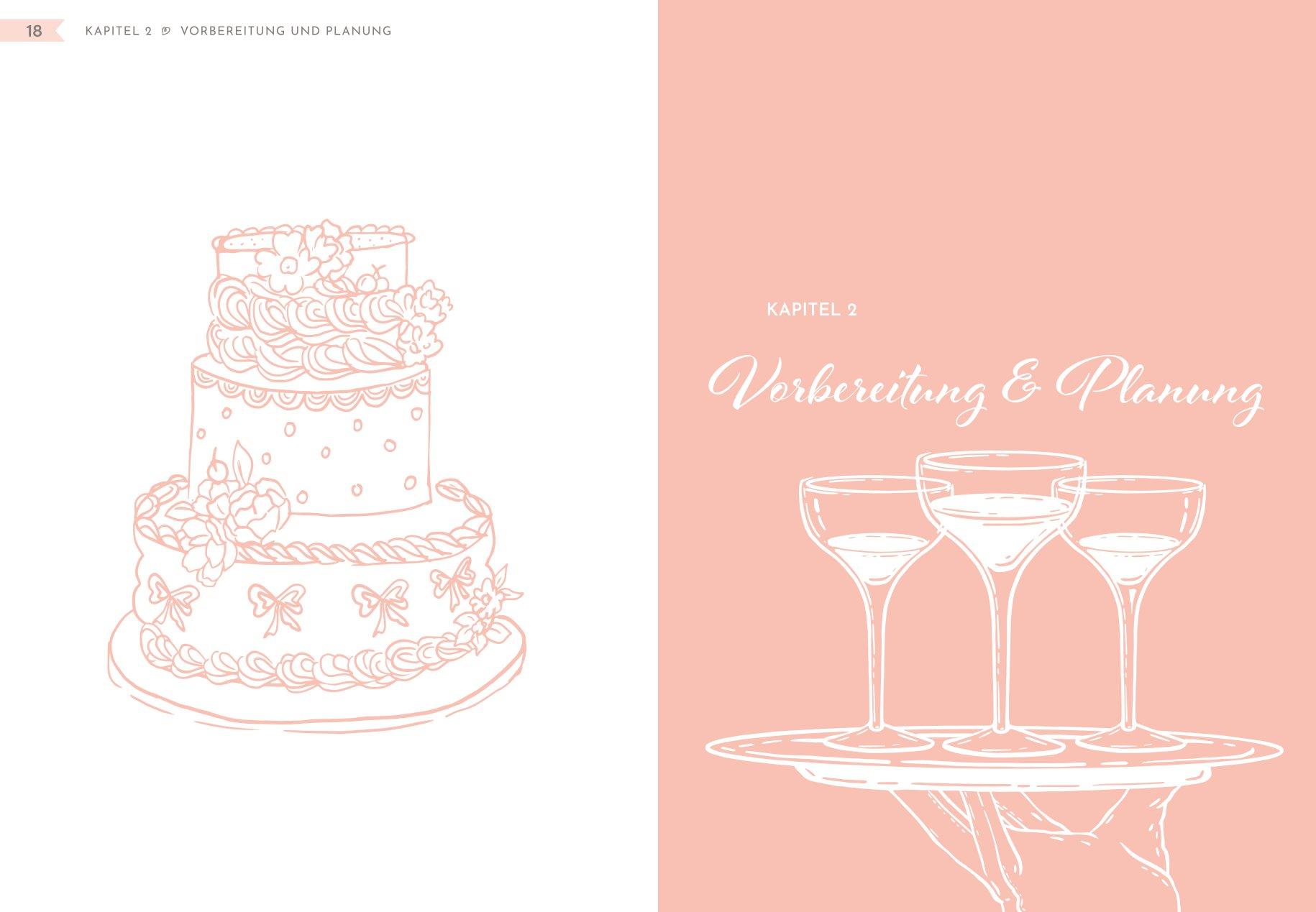 Beispielinhalt (Bild) Unser Hochzeitsplaner - Wedding Planer und Erinnerungsalbum