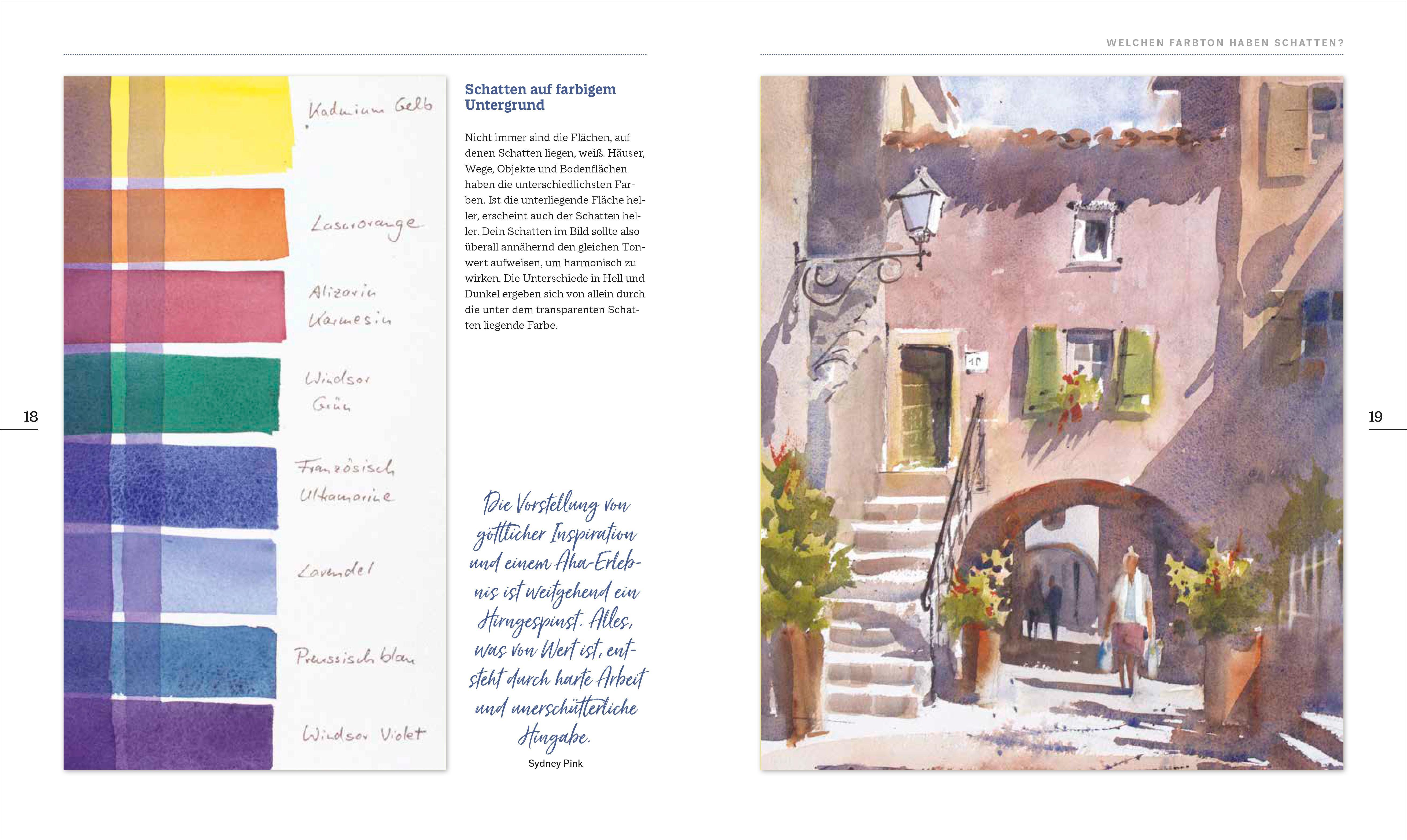 Beispielinhalt (Bild) Mein Atelier Aquarellmalerei Licht & Schatten