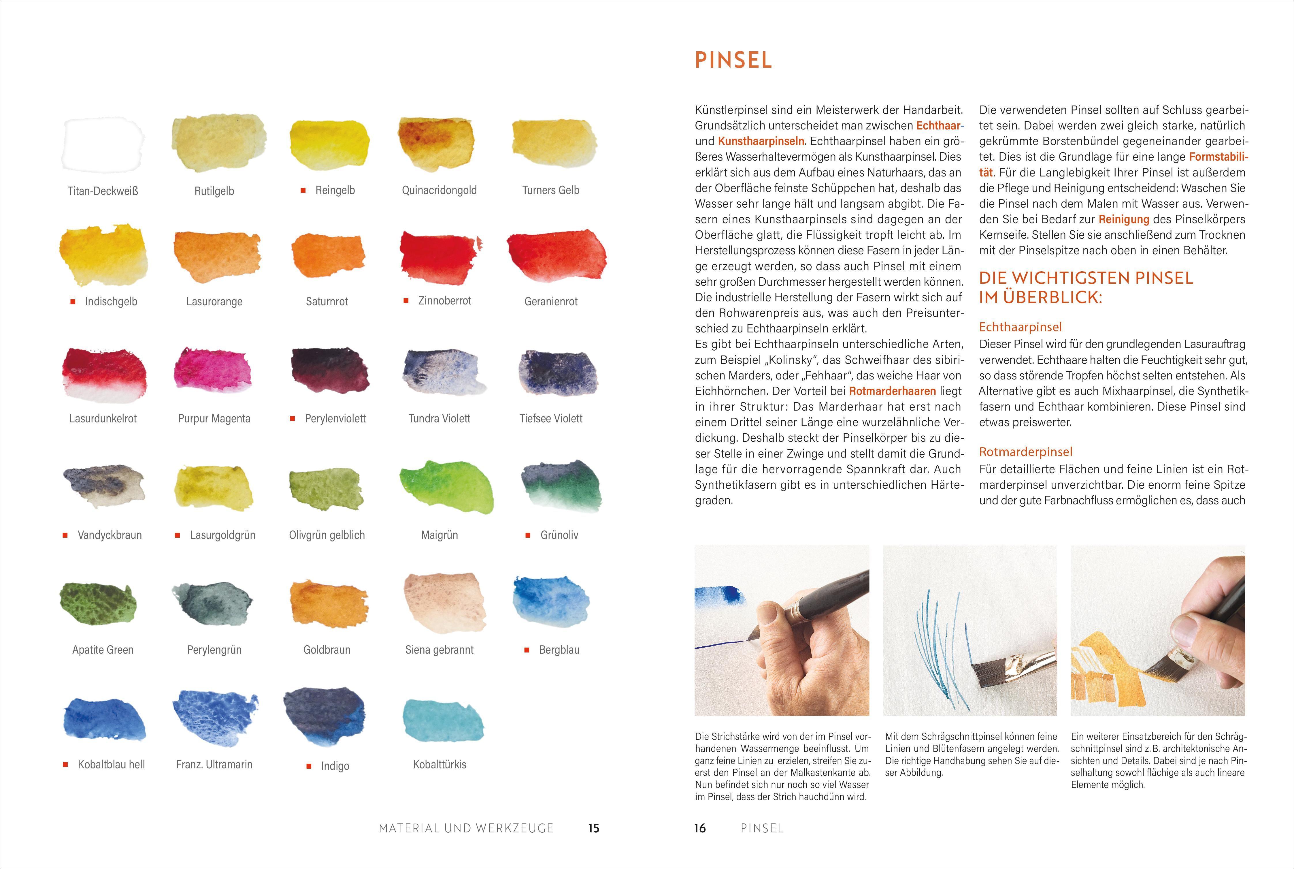 Beispielinhalt (Bild) Handbuch Aquarell