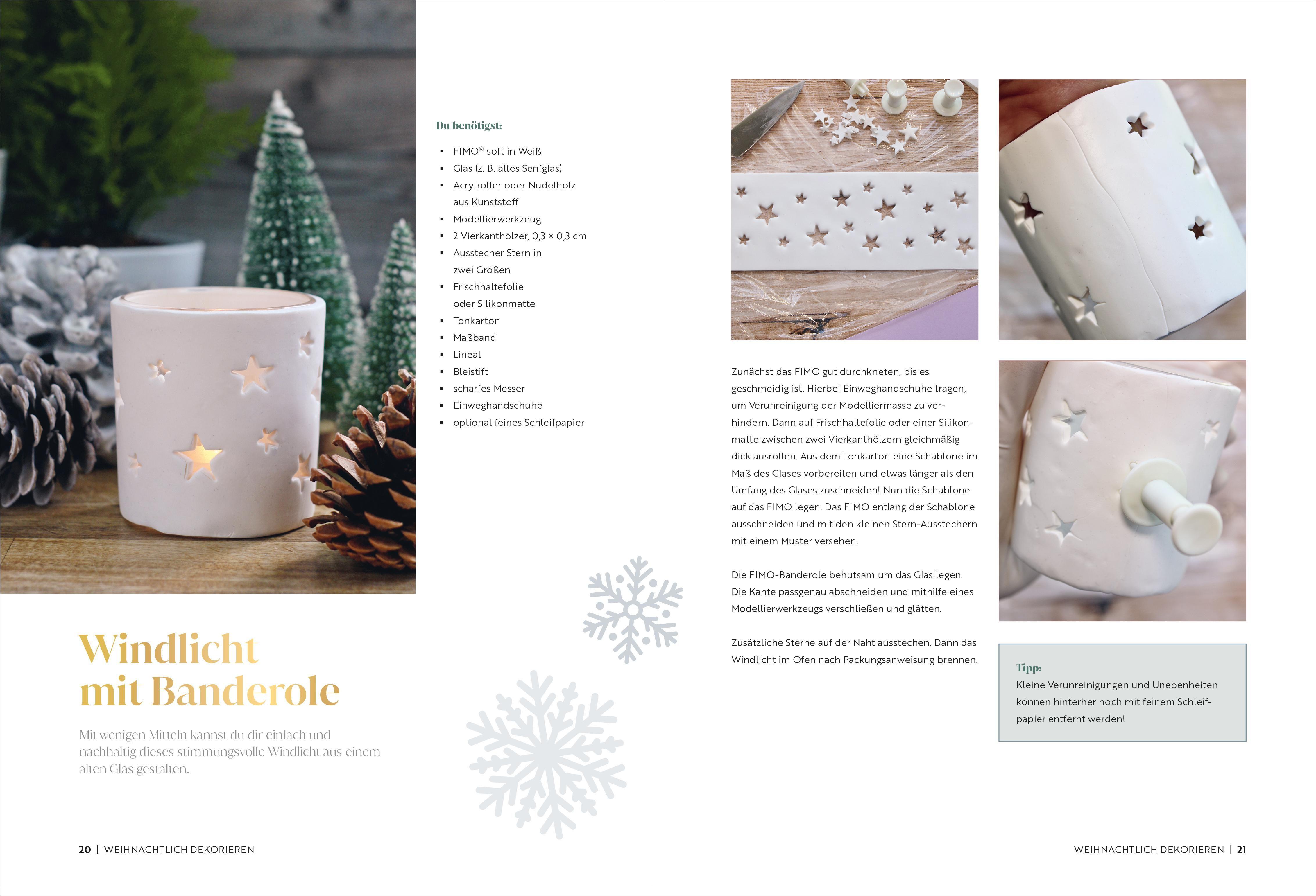 Beispielinhalt (Bild) Zauberhafte Weihnachtsdeko selbstgemacht
