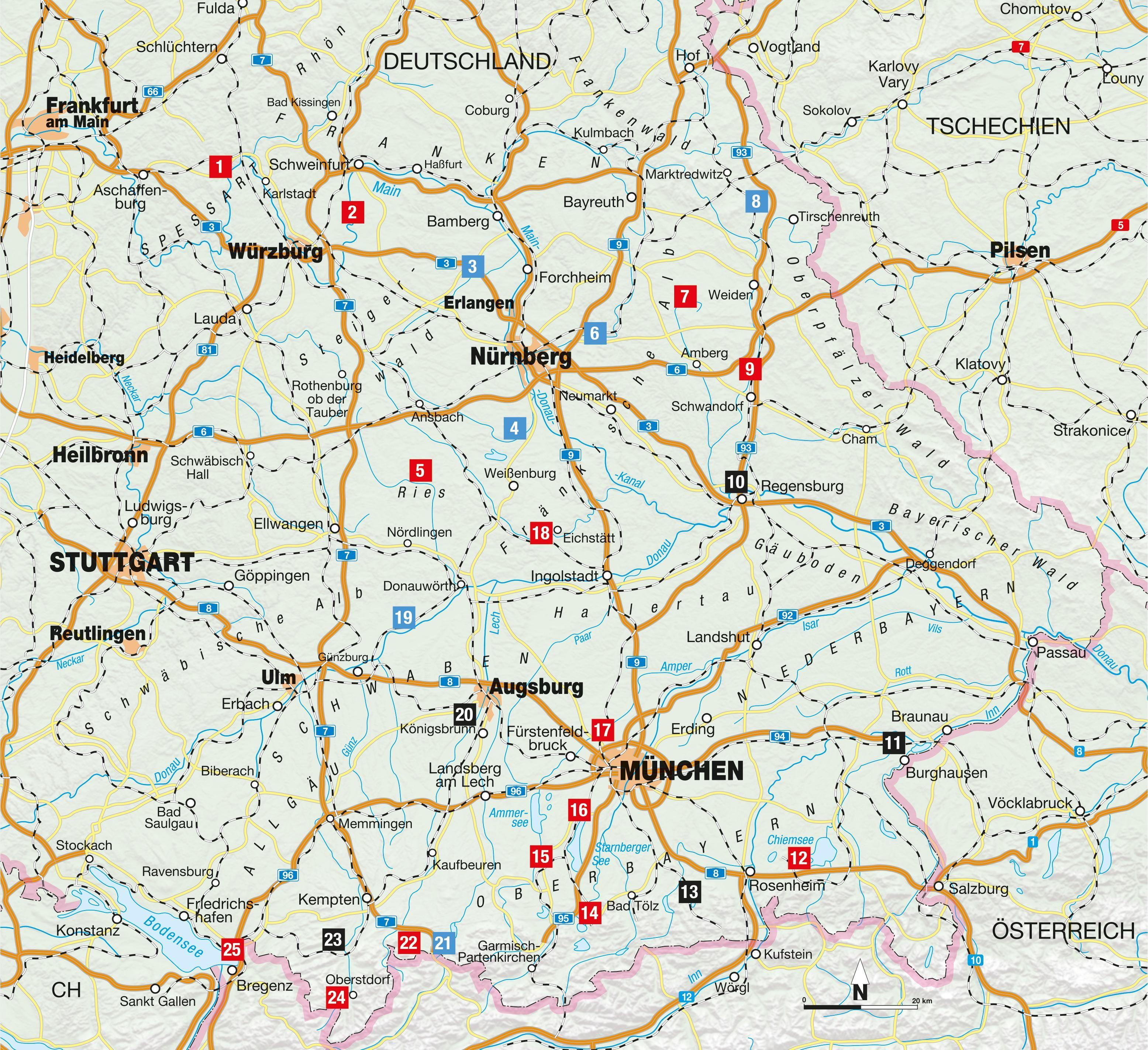 Beispielinhalt (Bild) Die Radel-Bucket-List Bayern