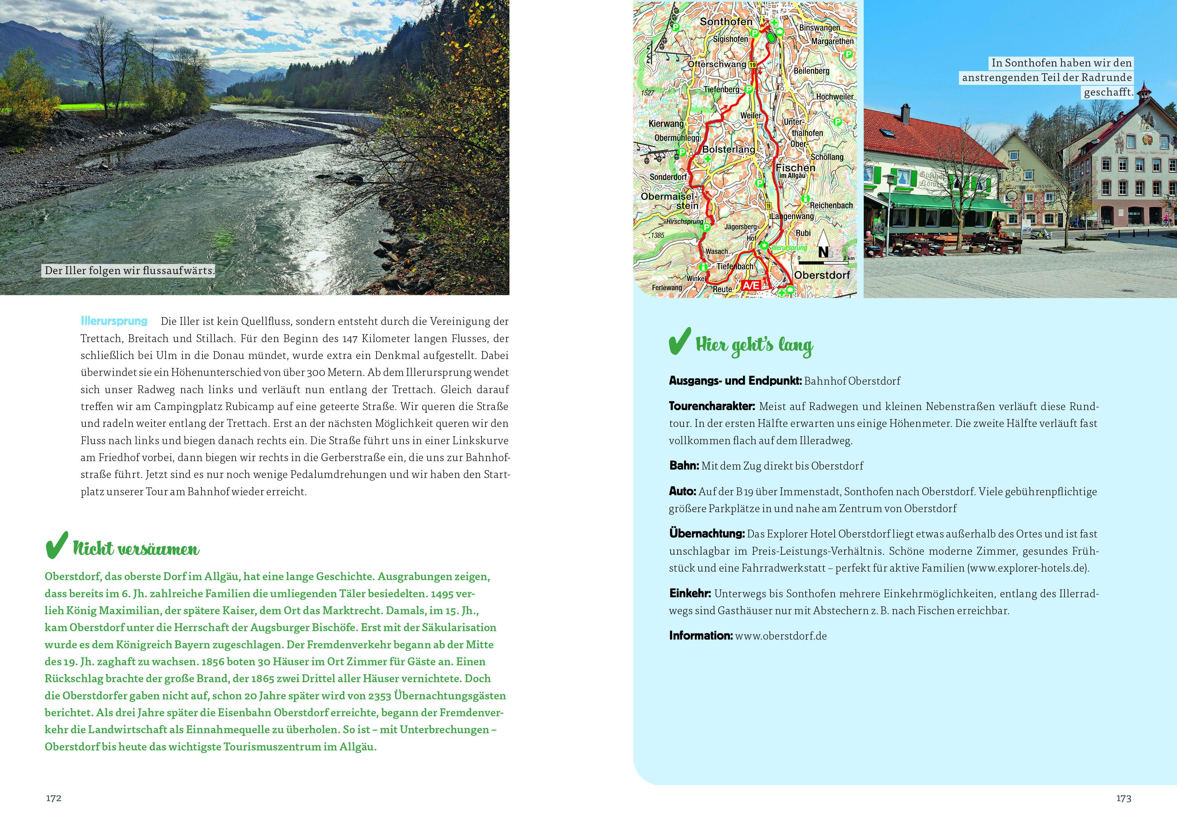 Beispielinhalt (Bild) Die Radel-Bucket-List Bayern