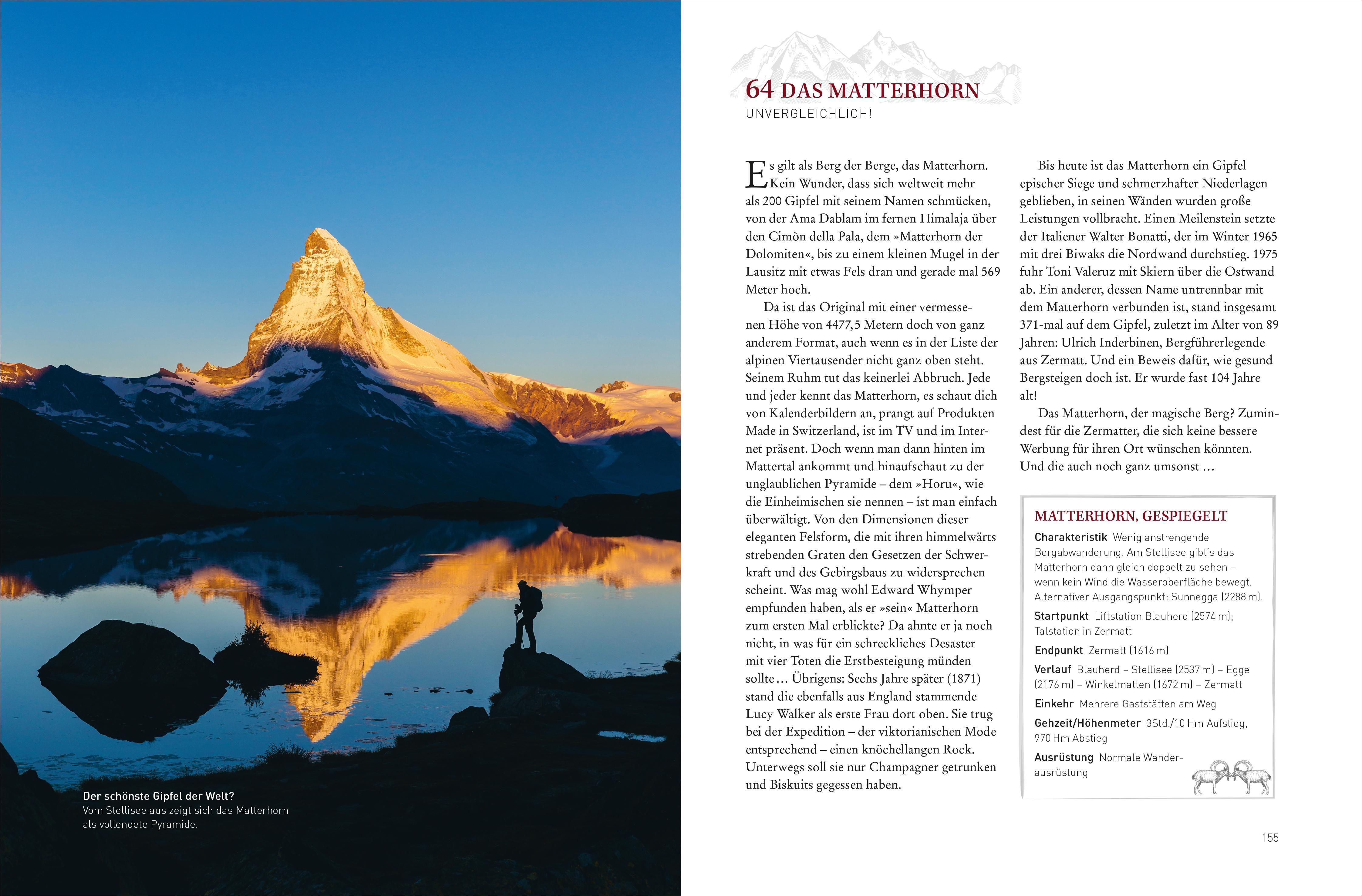 Beispielinhalt (Bild) Das Buch der mystischen Orte in den Alpen