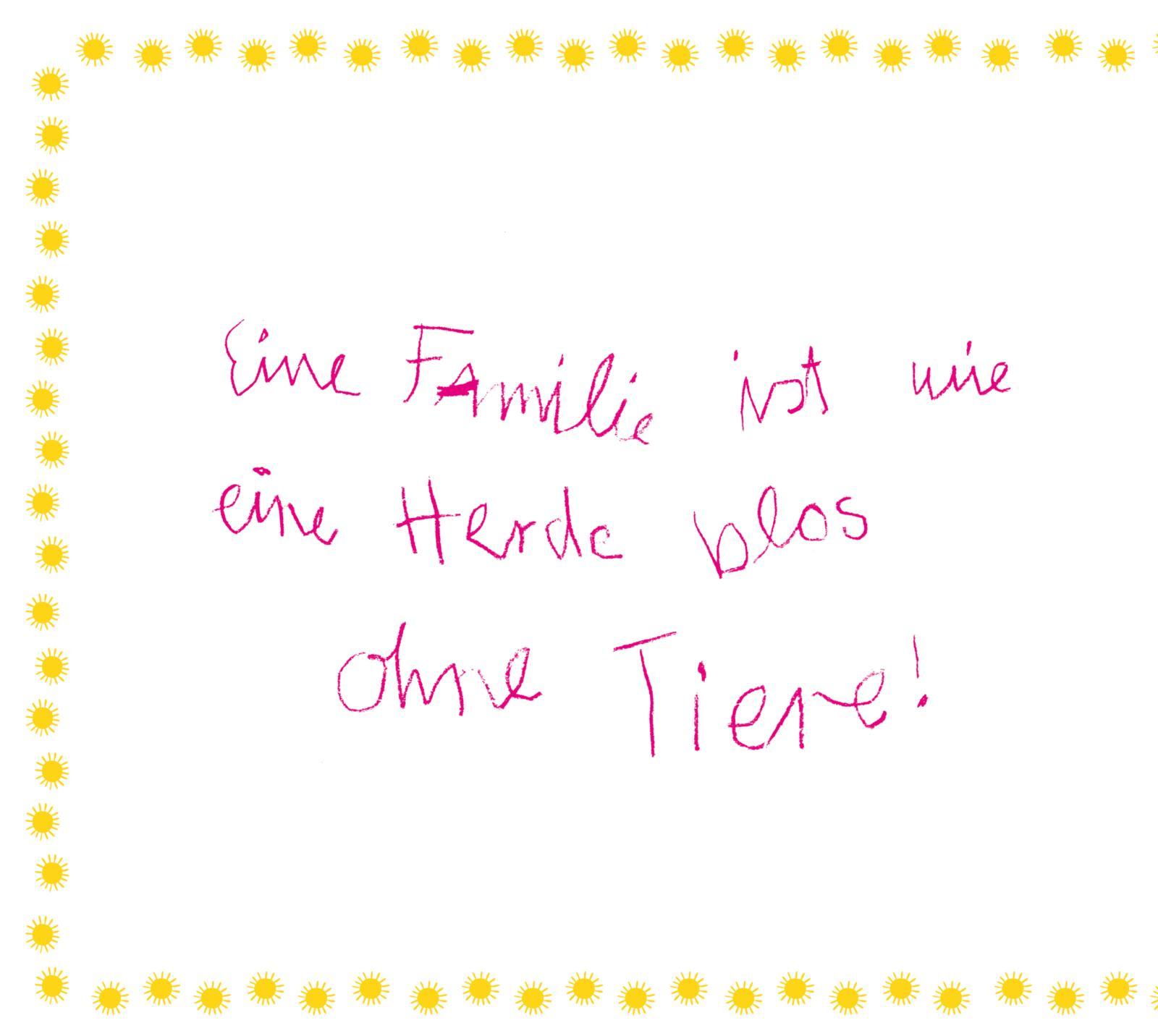 Beispielinhalt (Bild) Eltern heisen Eltern weil sie viel elter sind