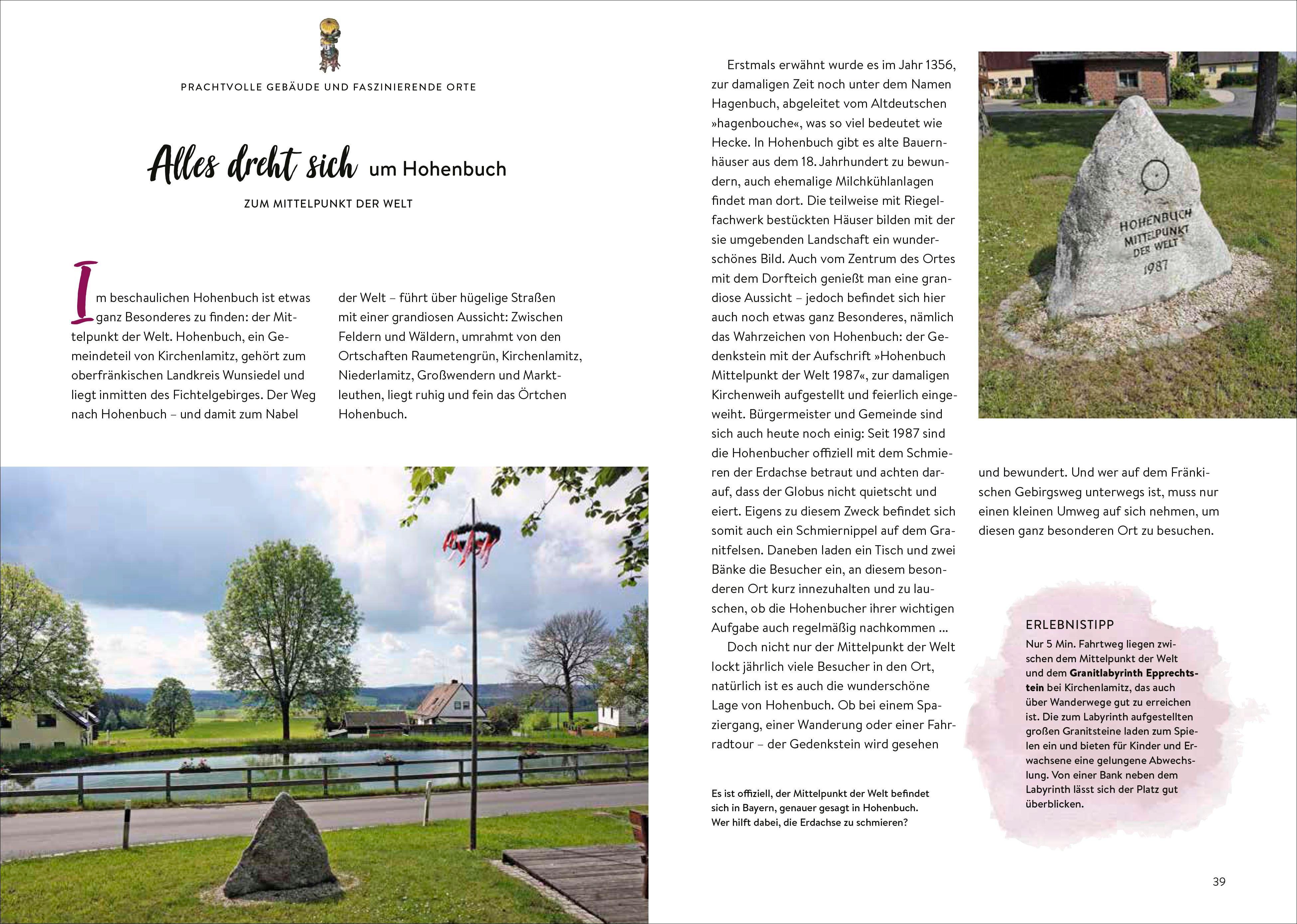 Beispielinhalt (Bild) Das Buch der kuriosen Orte in Bayern