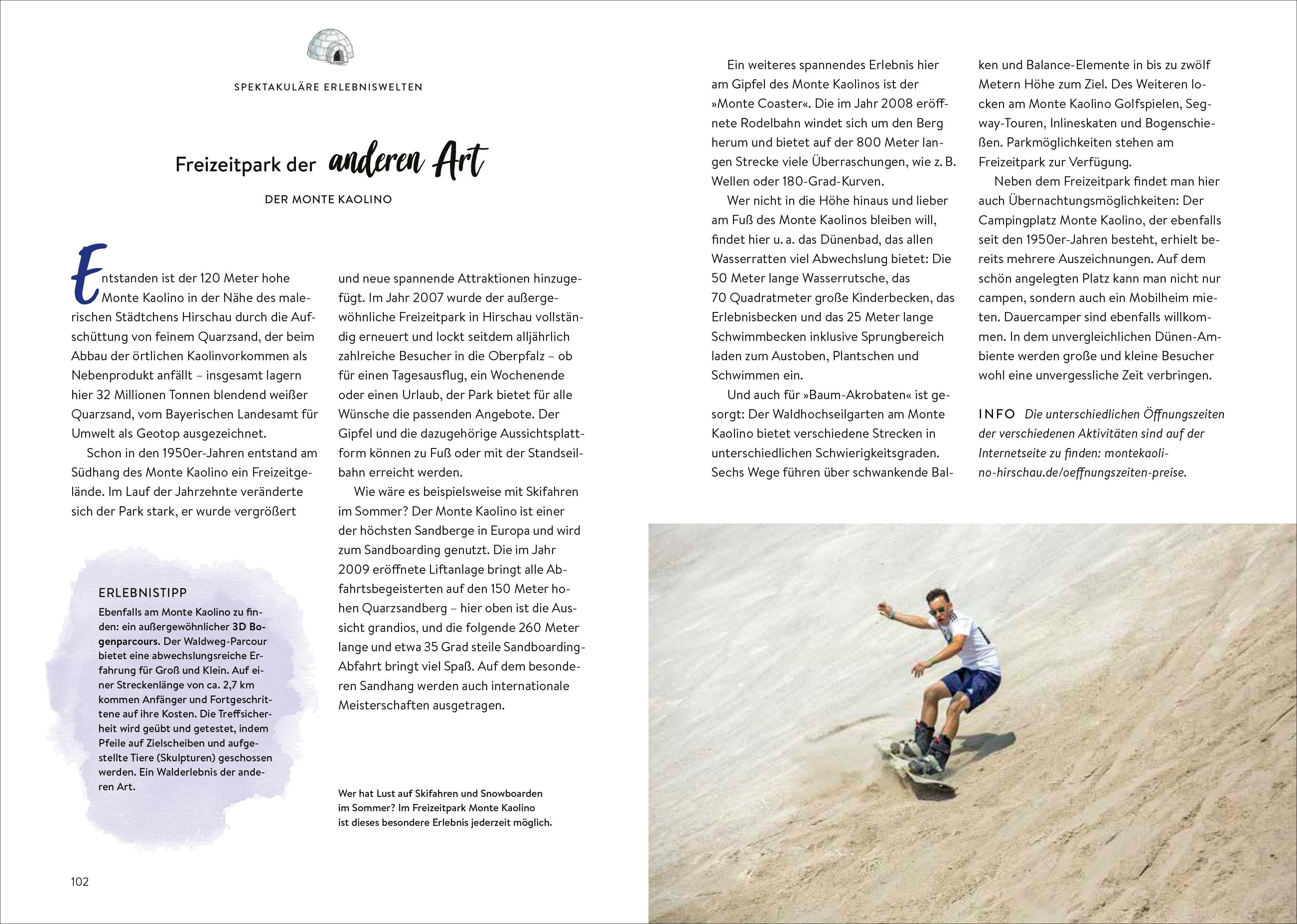 Beispielinhalt (Bild) Das Buch der kuriosen Orte in Bayern