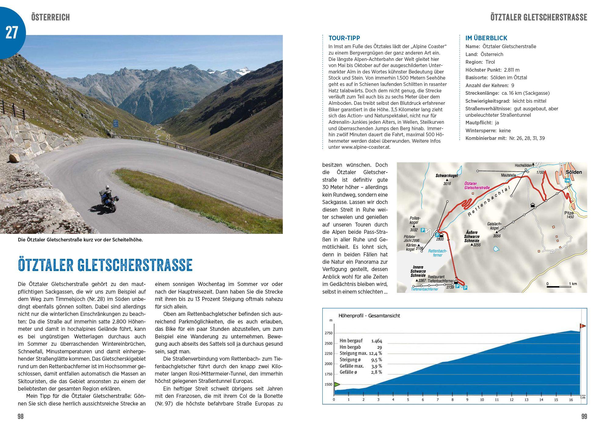 Beispielinhalt (Bild) 300 Alpenpässe mit dem Motorrad