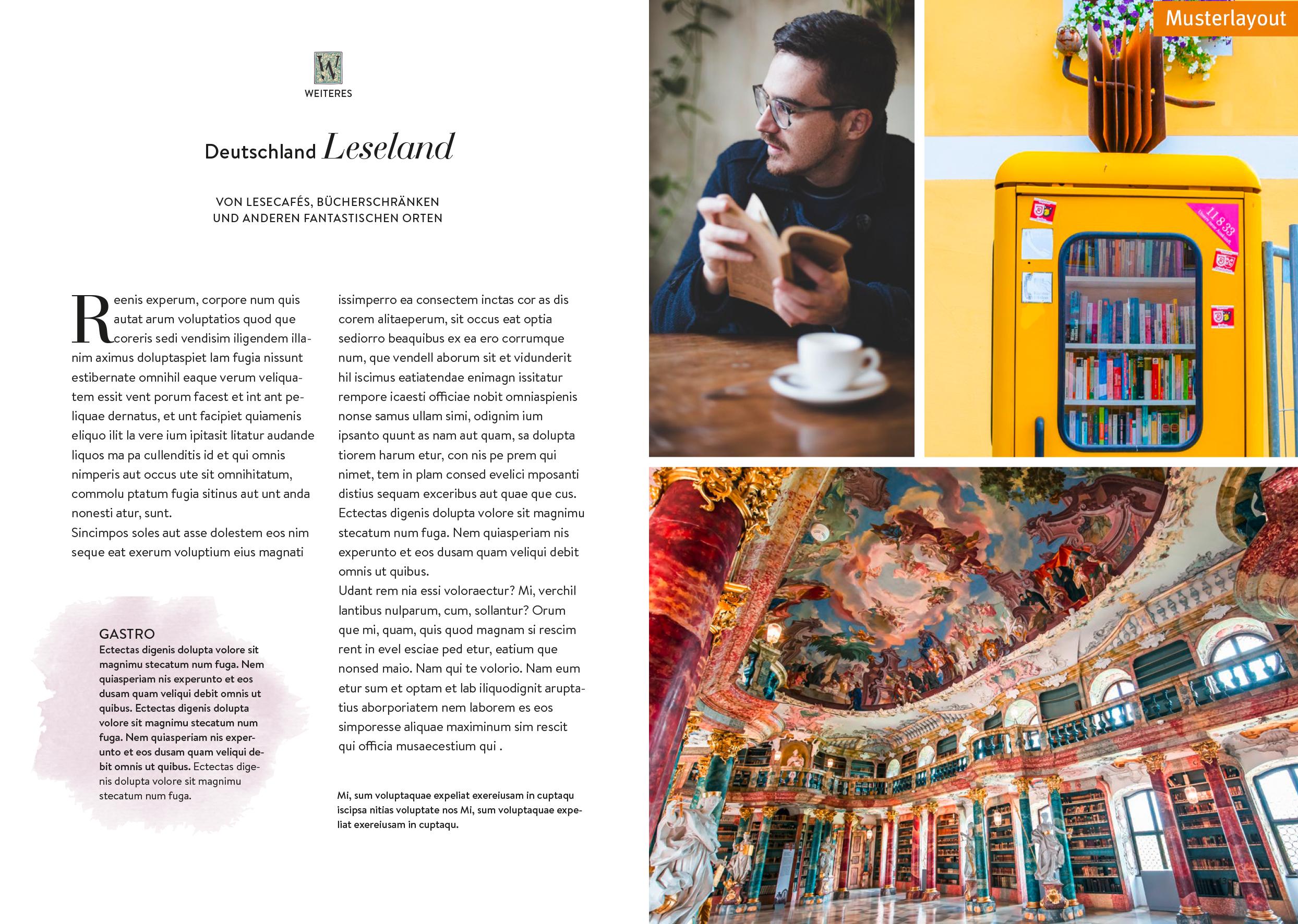 Beispielinhalt (Bild) Deutschland für Buchverliebte