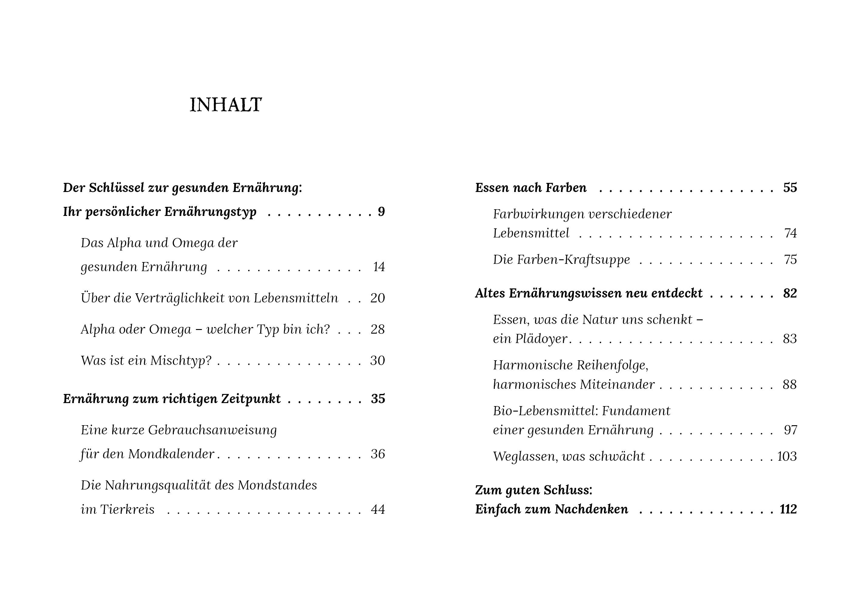 Beispielinhalt (Bild) Ernährung im Rhythmus des Mondes