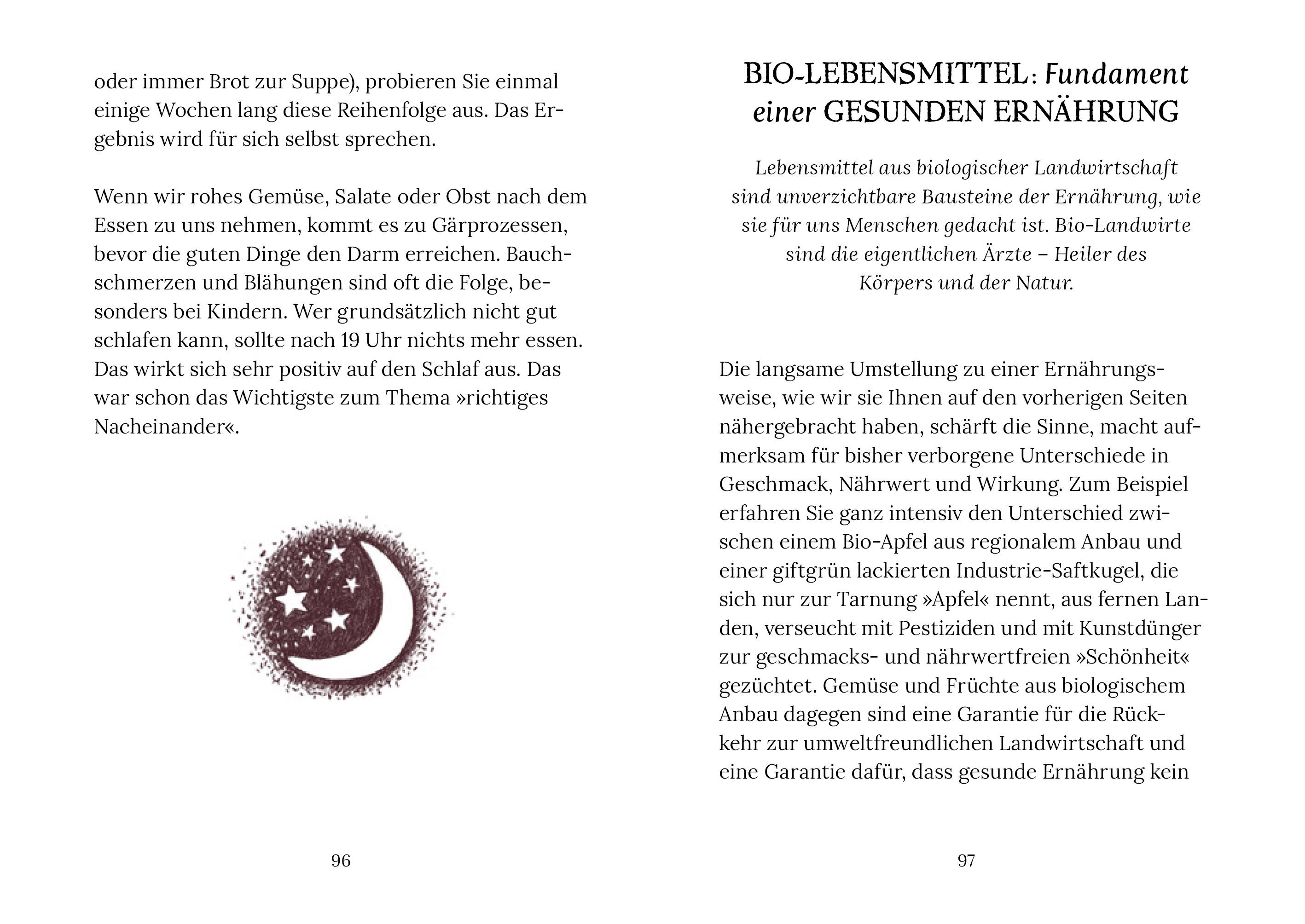 Beispielinhalt (Bild) Ernährung im Rhythmus des Mondes