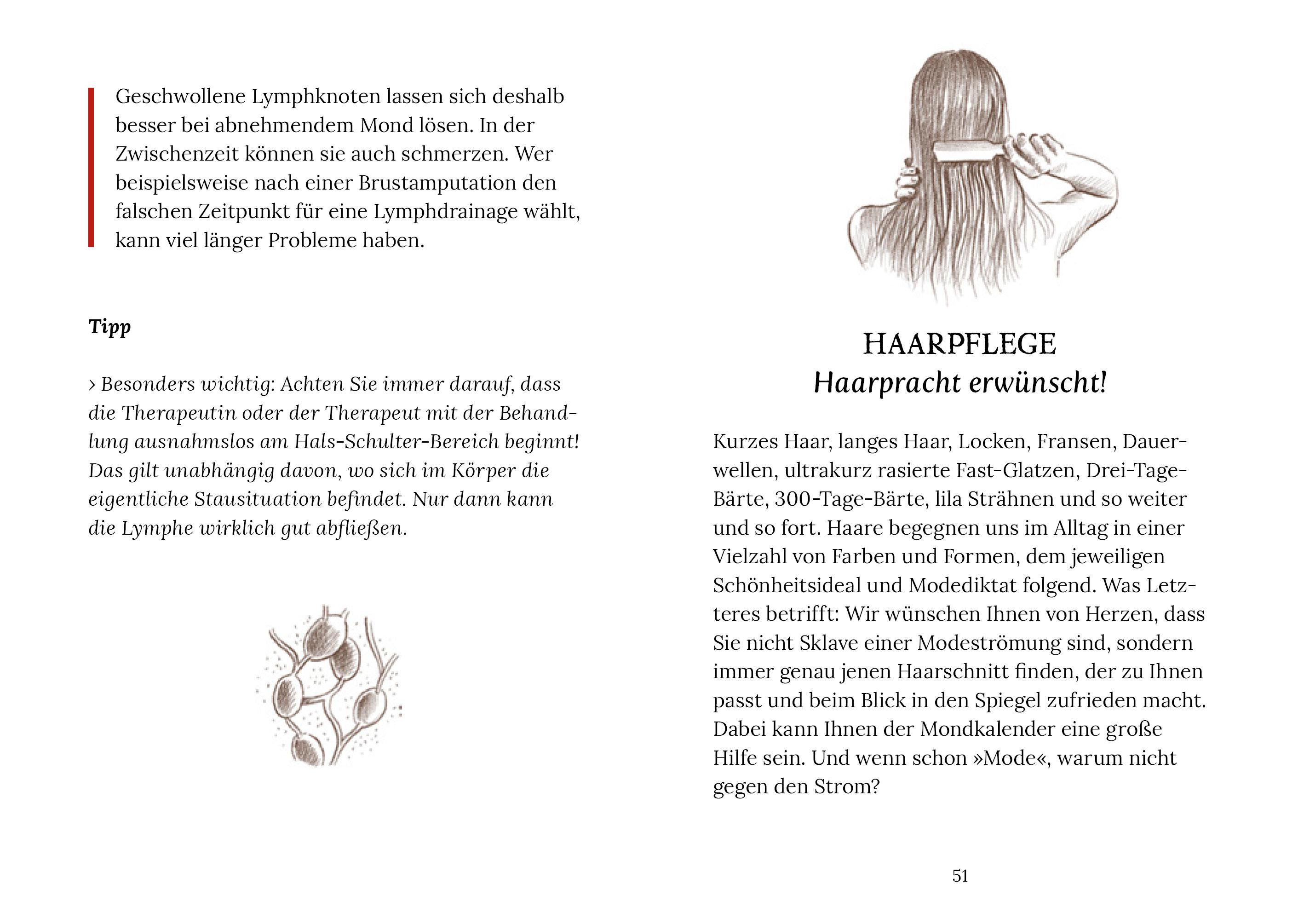 Beispielinhalt (Bild) Körperpflege und Kosmetik im Rhythmus des Mondes