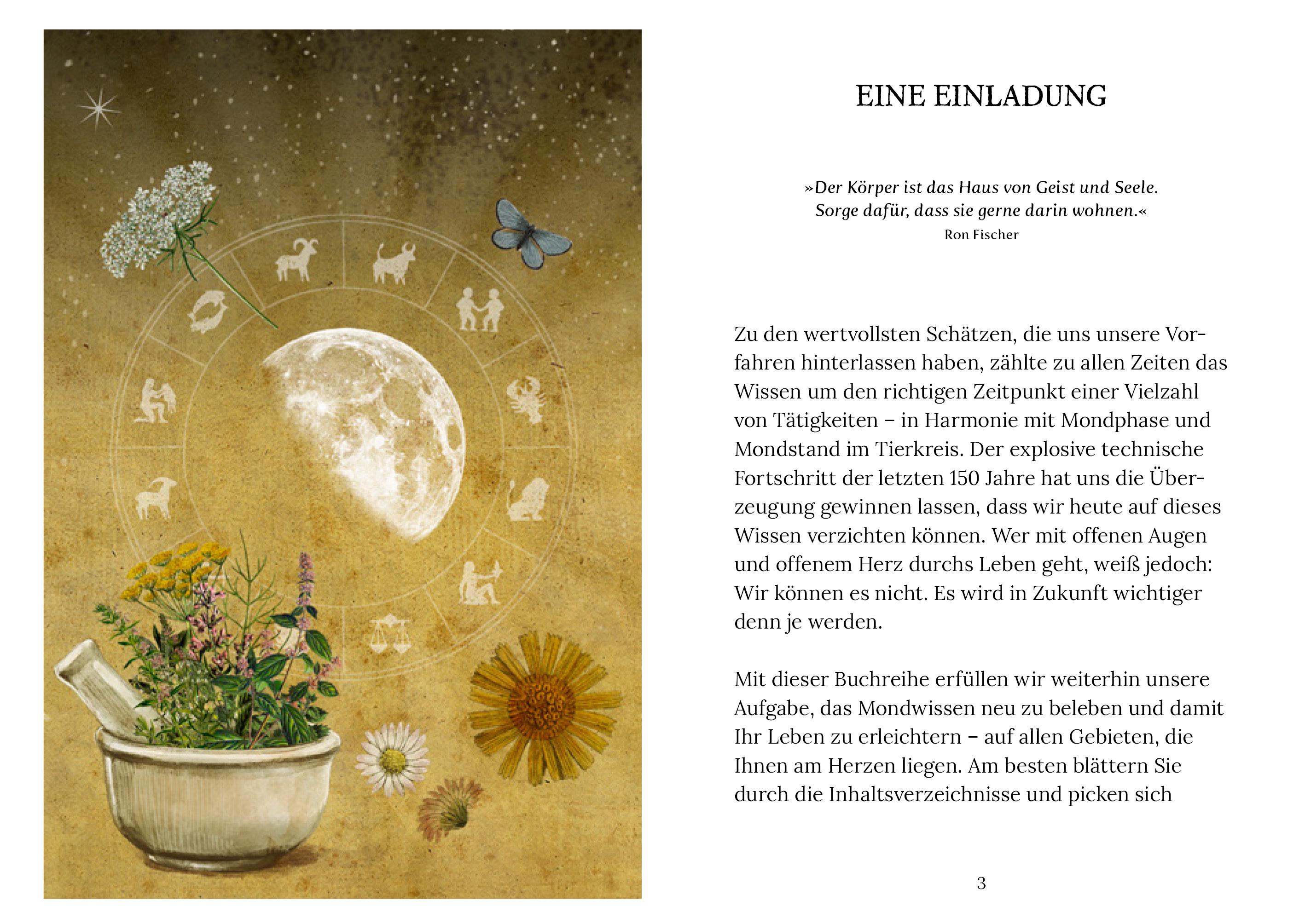 Beispielinhalt (Bild) Körperpflege und Kosmetik im Rhythmus des Mondes