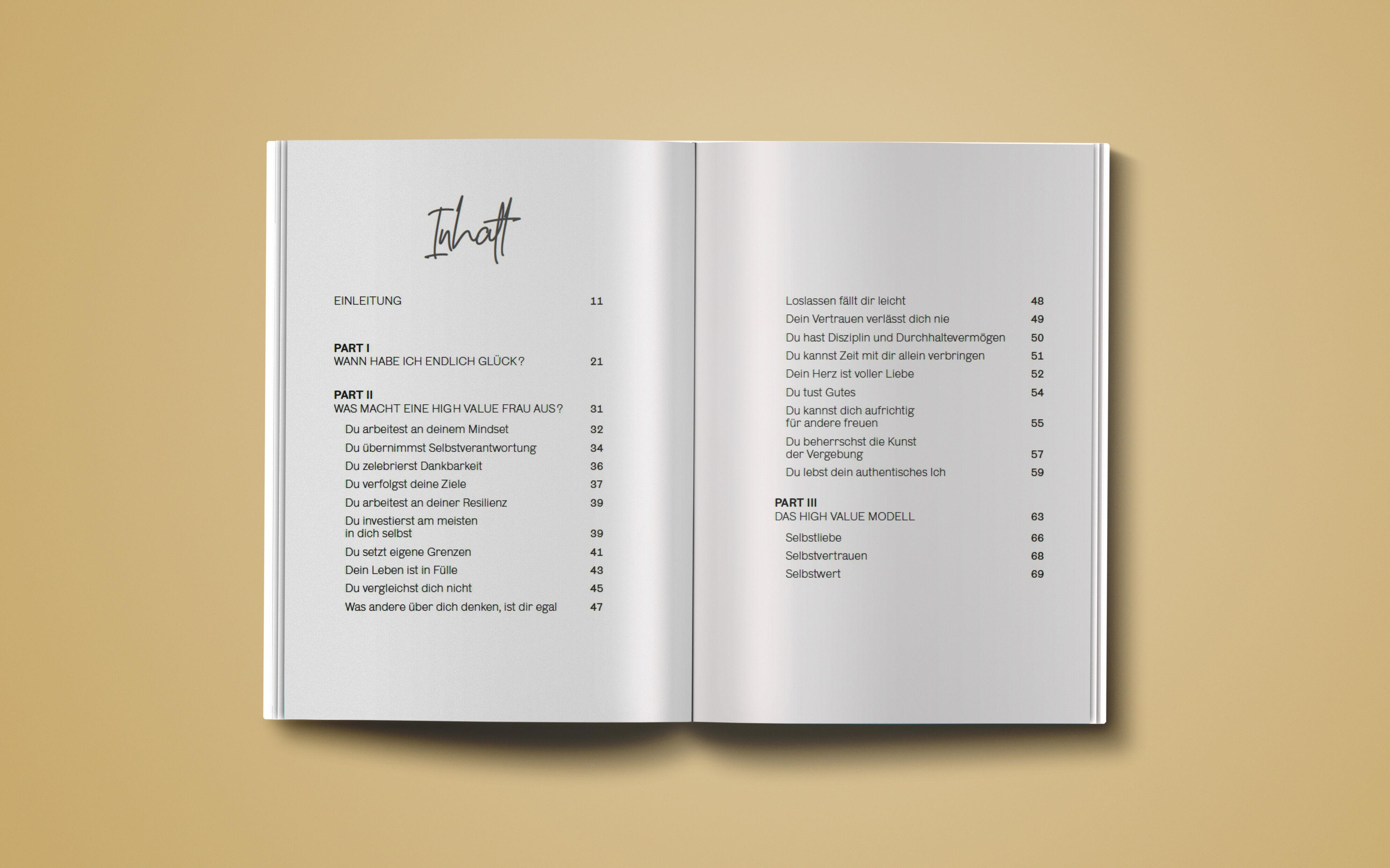 Beispielinhalt (Bild) Werde zur High Value Frau