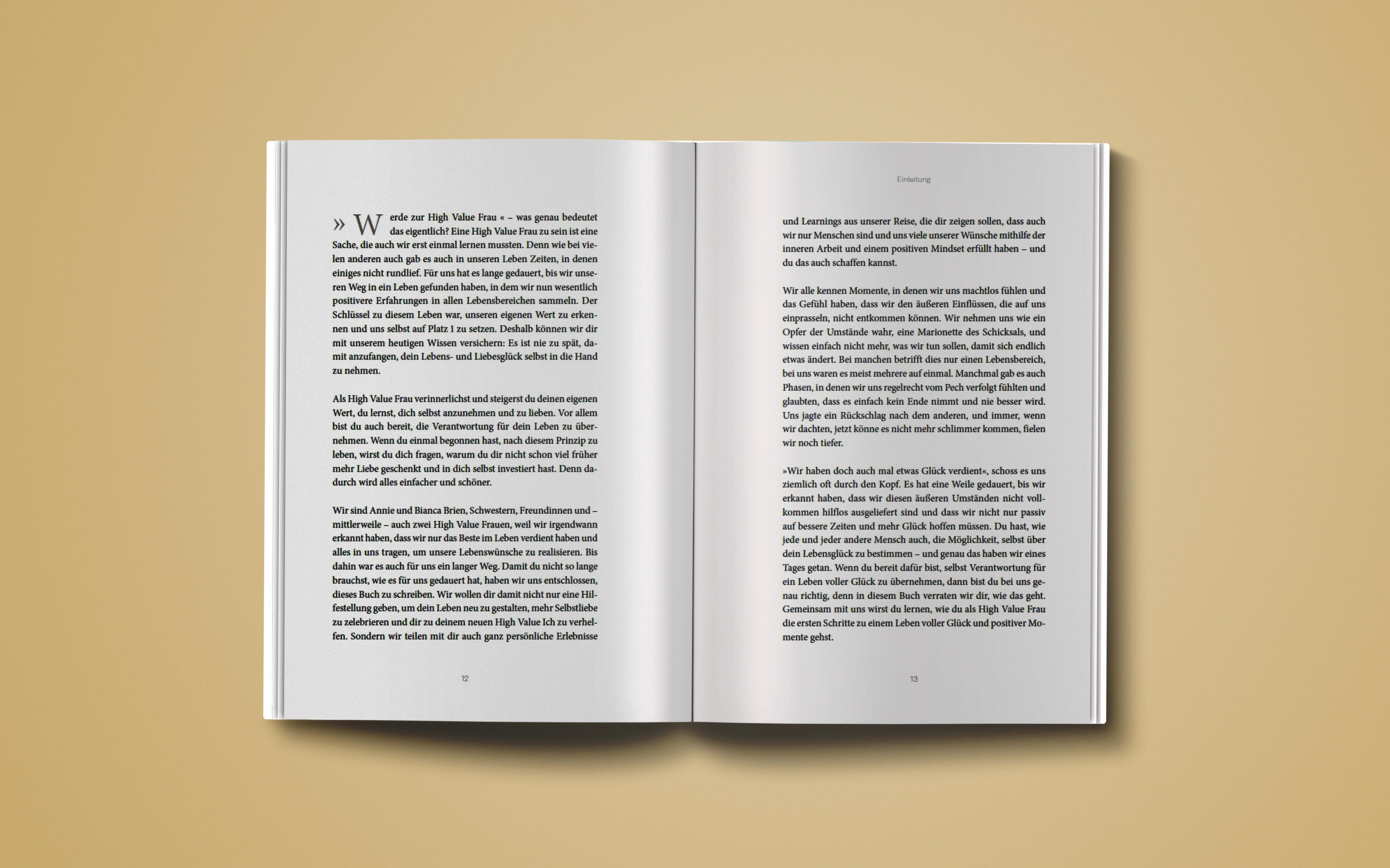 Beispielinhalt (Bild) Werde zur High Value Frau