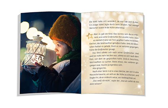 Beispielinhalt (Bild) Vom Kind, das Weihnachten suchte