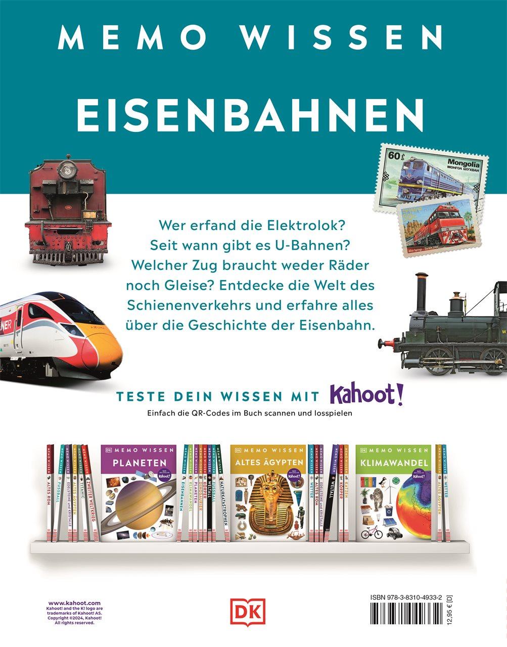 Rückseitencover memo Wissen. Eisenbahnen