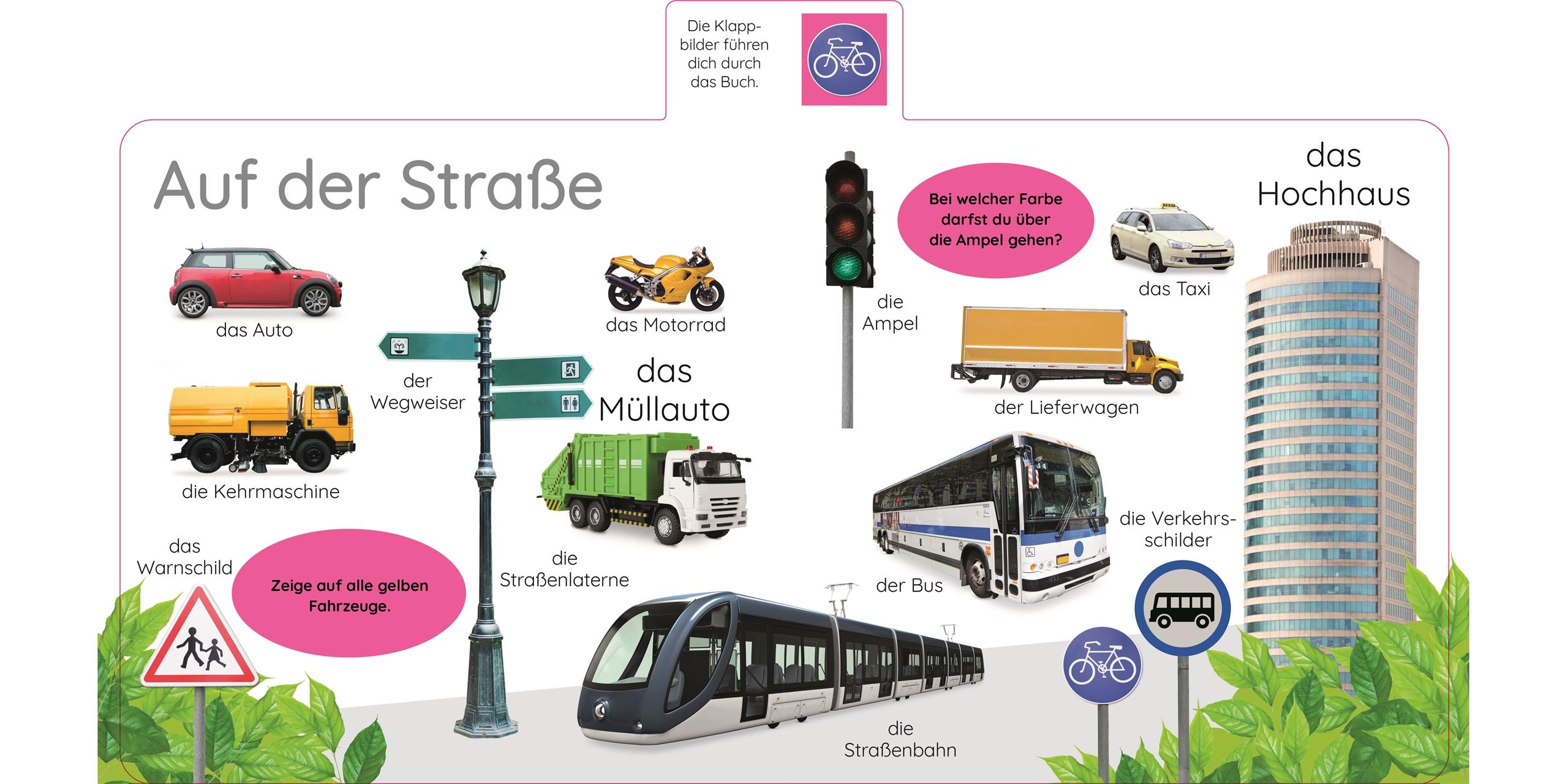 Beispielinhalt (Bild) Erstes Lernen. In der Stadt