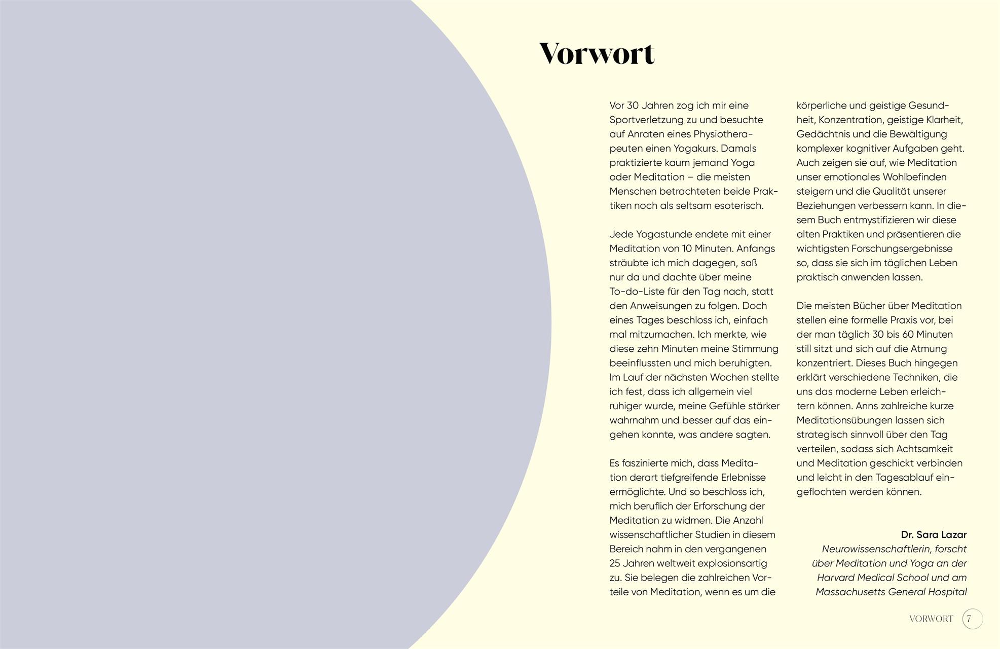 Beispielinhalt (Bild) Meditation für den Alltag