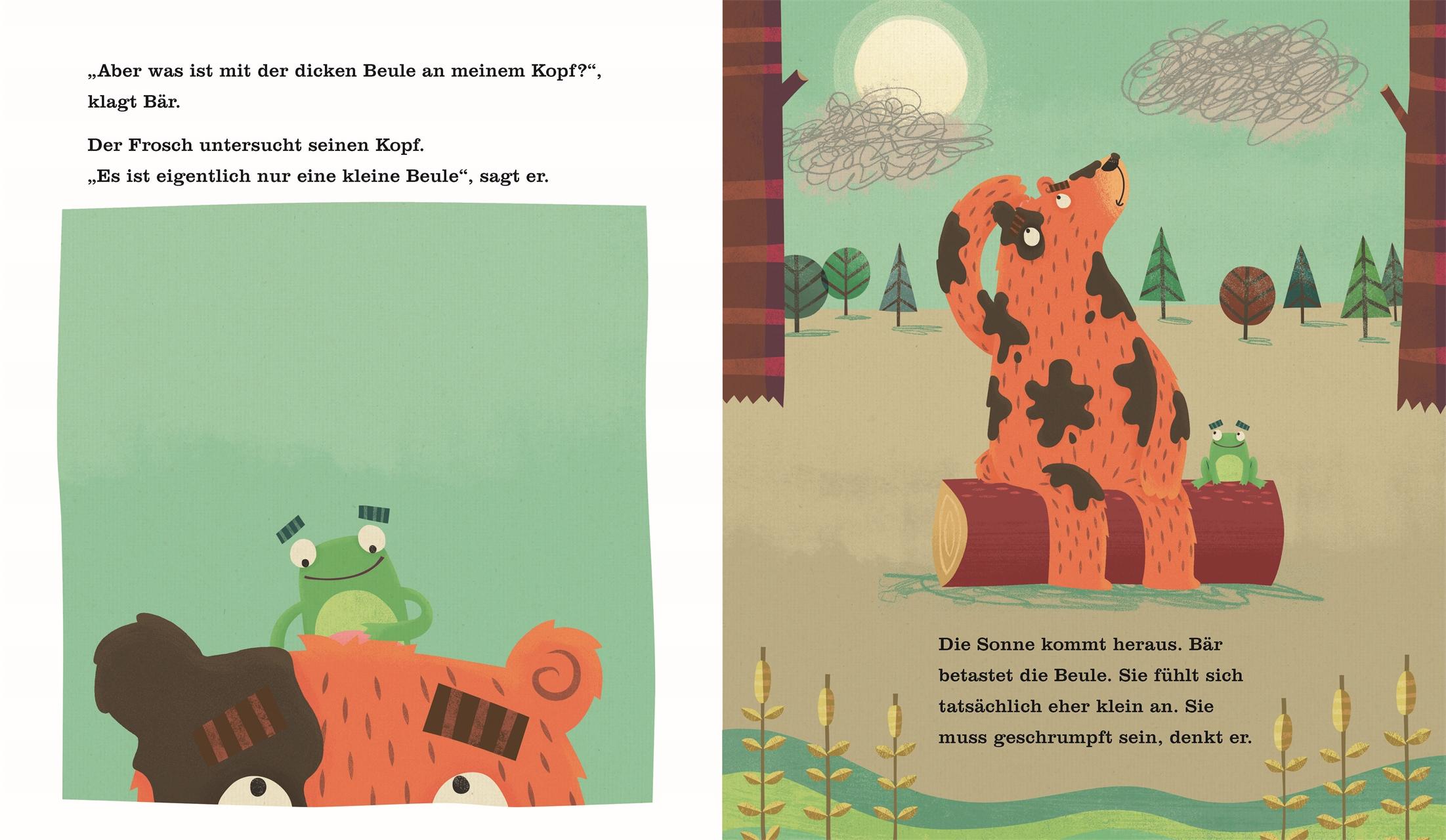 Beispielinhalt (Bild) Dieser Tag ist schwer, denkt der Bär