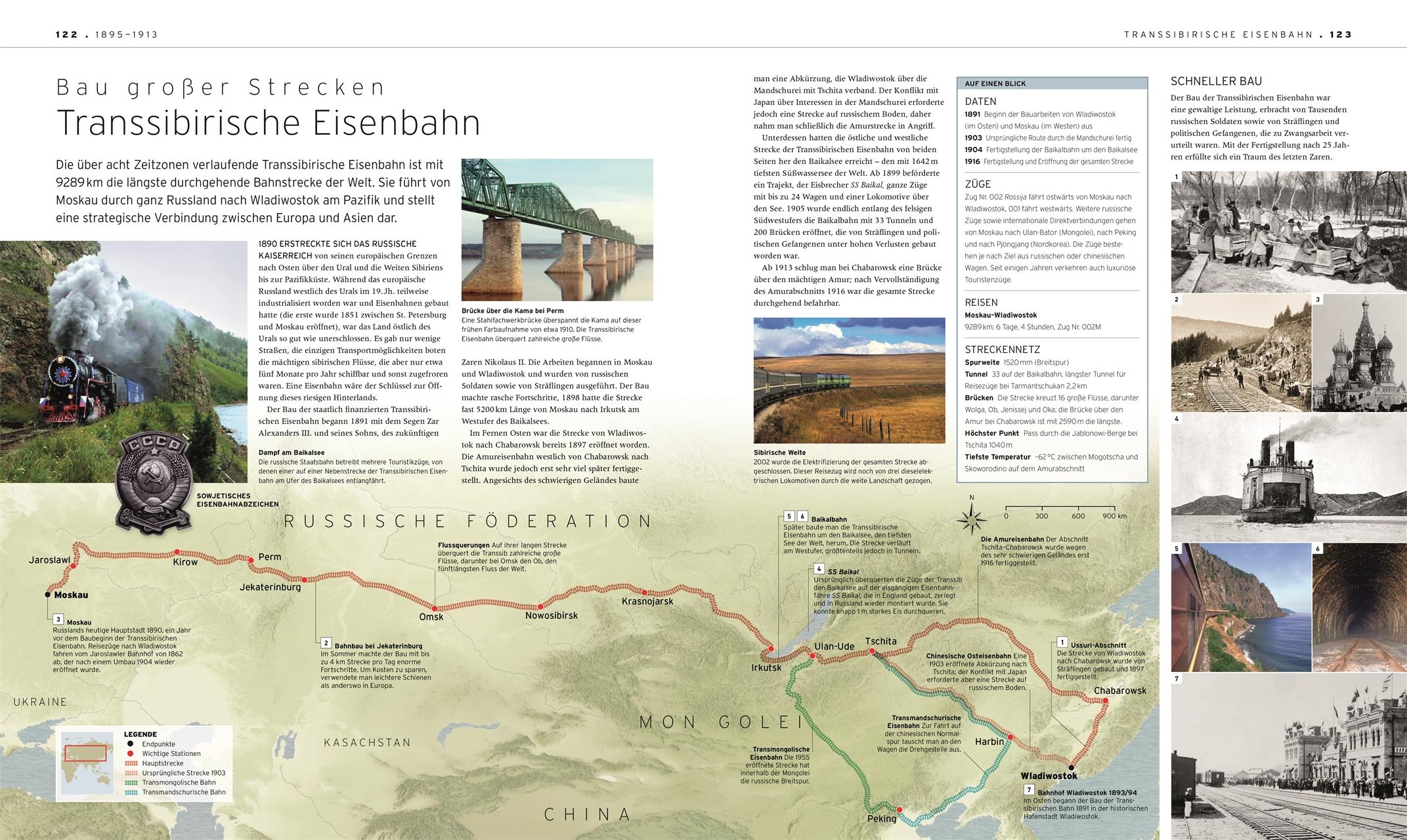 Beispielinhalt (Bild) Das Eisenbahn-Buch
