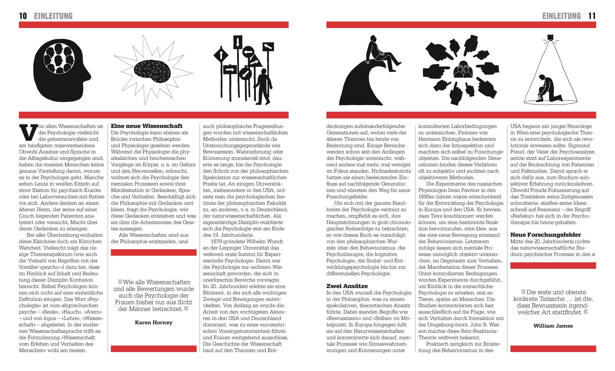 Beispielinhalt (Bild) Big Ideas. Das Psychologie-Buch