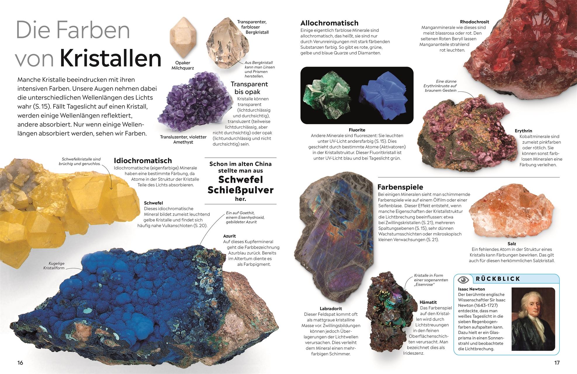Beispielinhalt (Bild) memo Wissen. Edelsteine und Kristalle