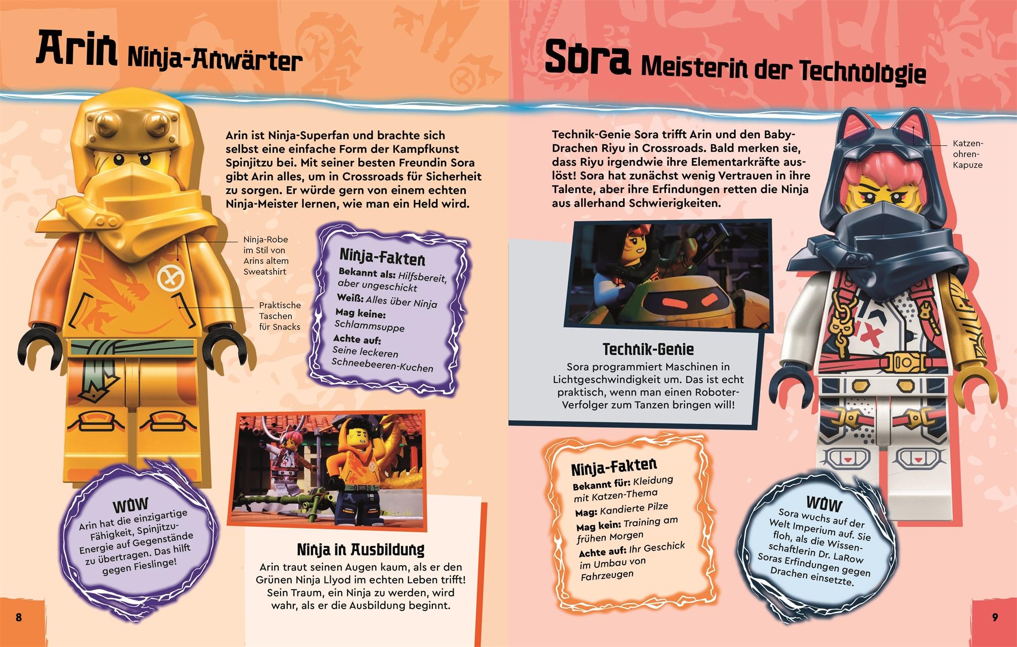 Beispielinhalt (Bild) LEGO® NINJAGO® Aufstieg der Drachen Der ultimative Ninja-Guide